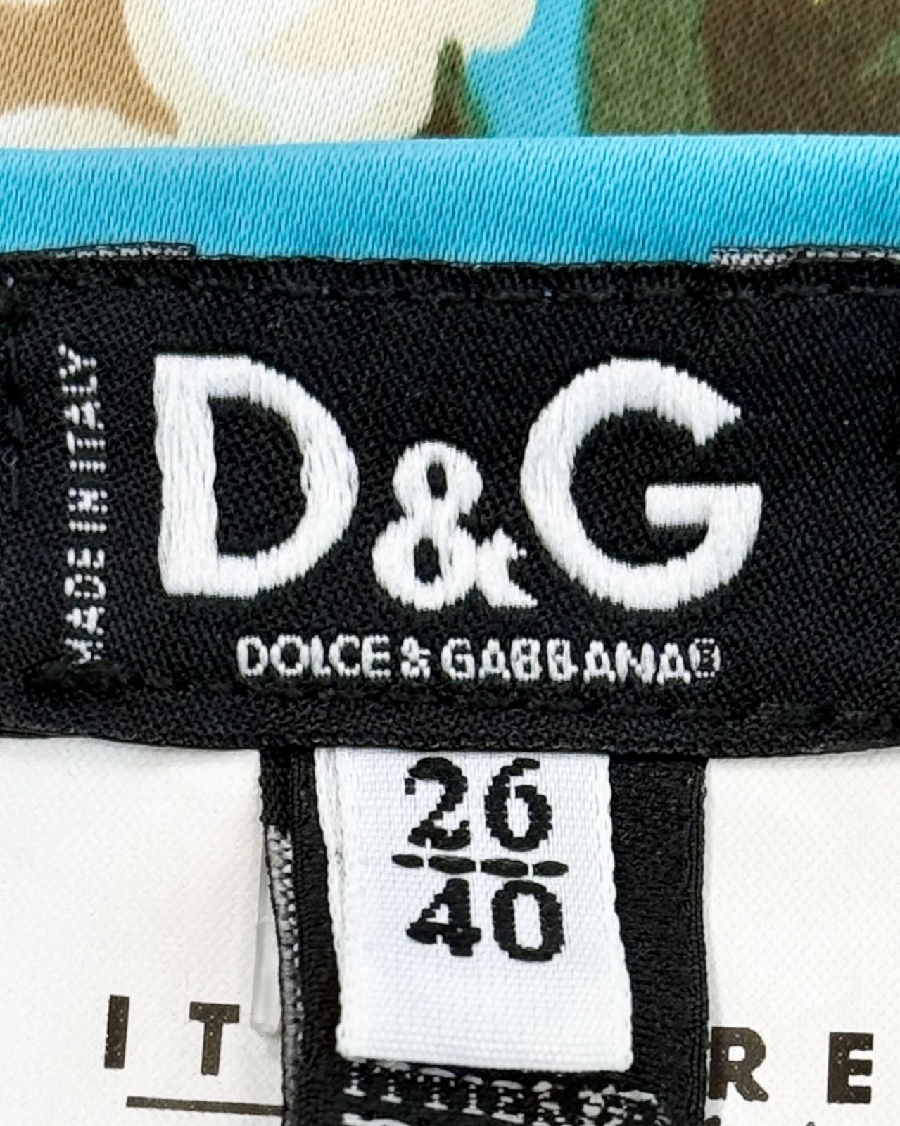 Dolce and Gabbana Teal Me About It Skirt