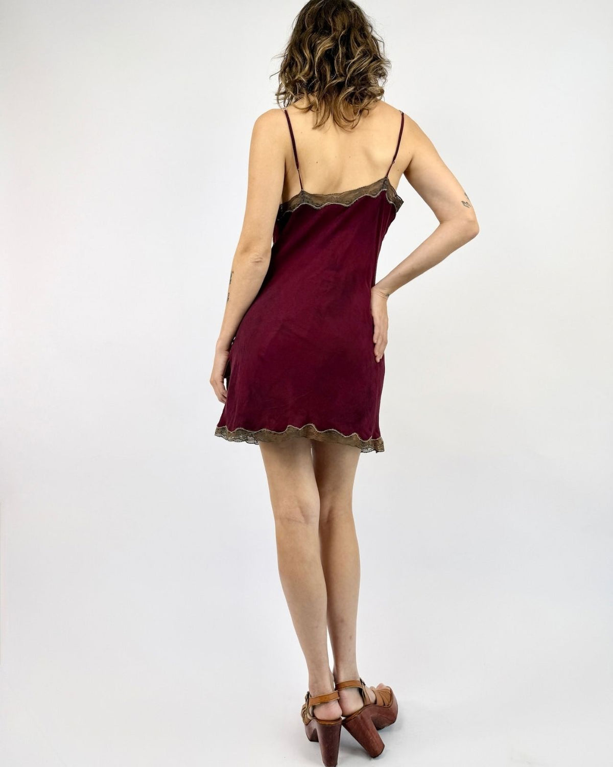 Merlot Indulgent Tendencies Slip Dress