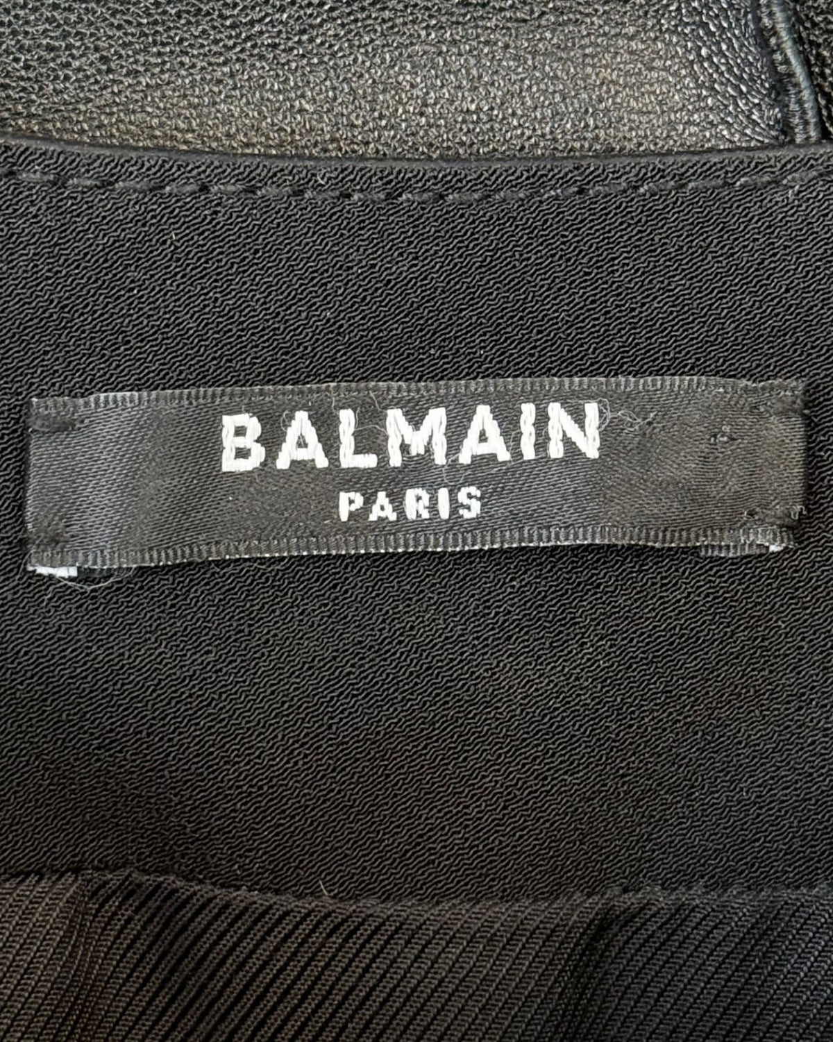 Balmain Paint It Black Leather Pants
