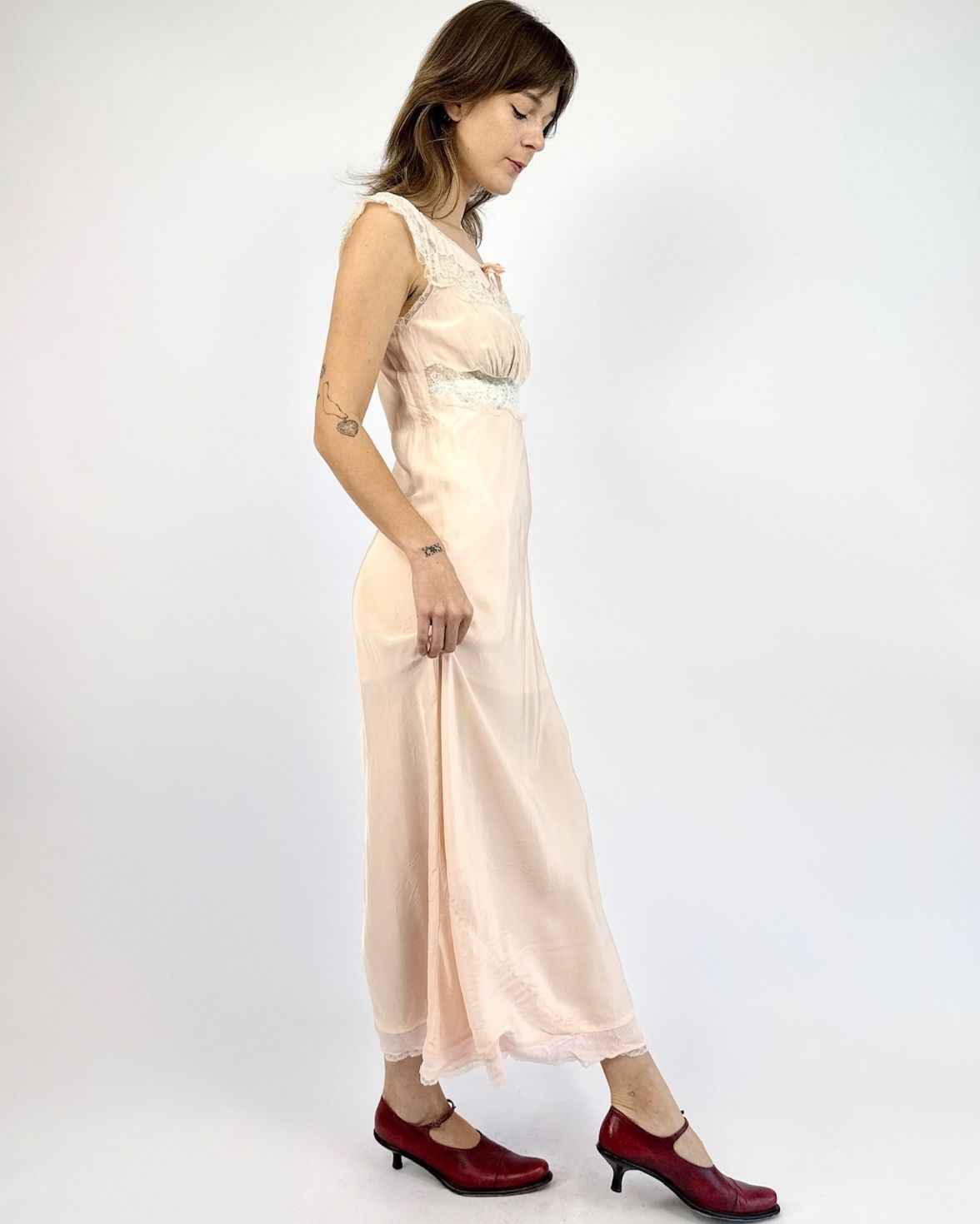 1940s Night and Day Rayon Slip Dress