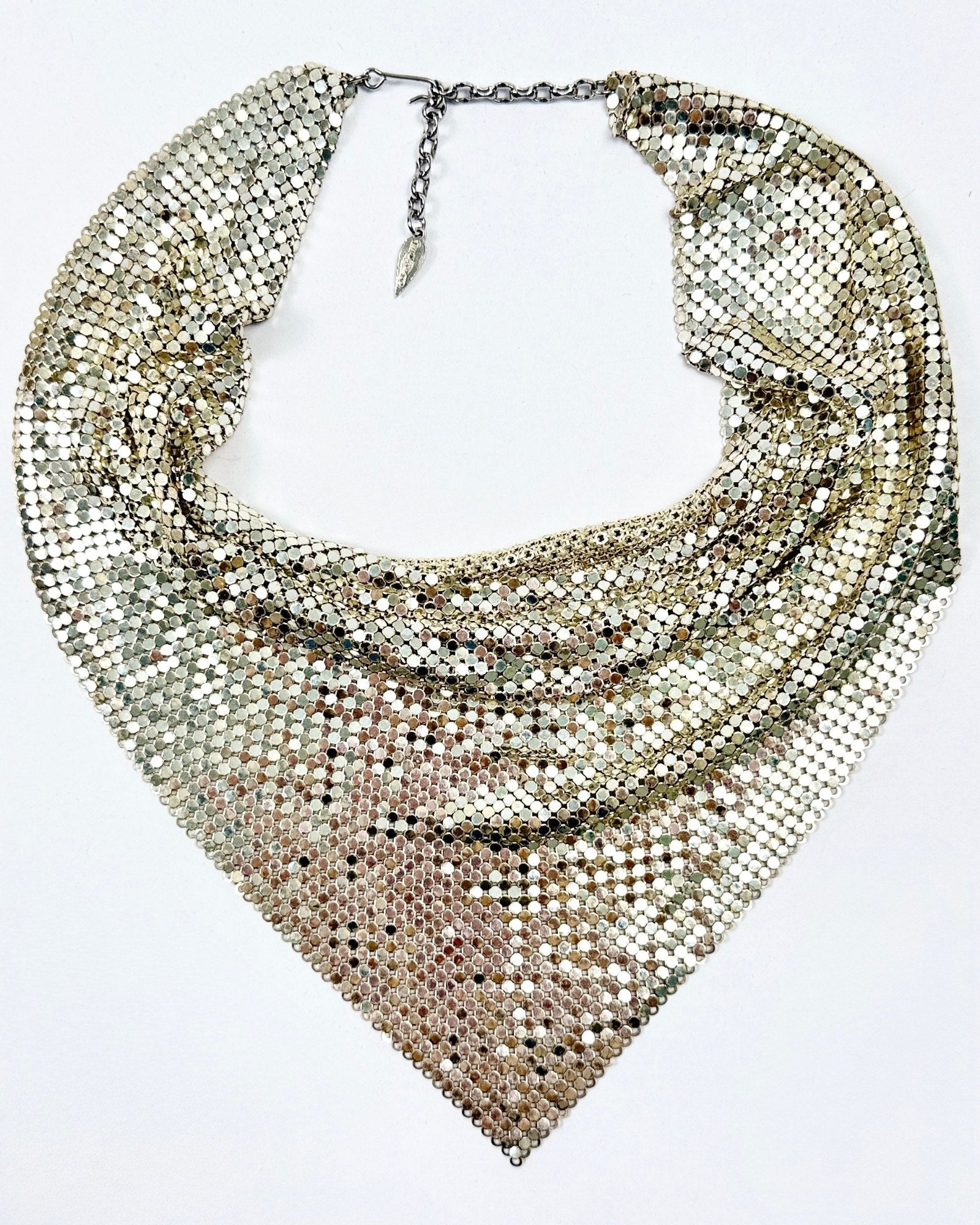 Whiting and Davis Silver Mesh Bandana