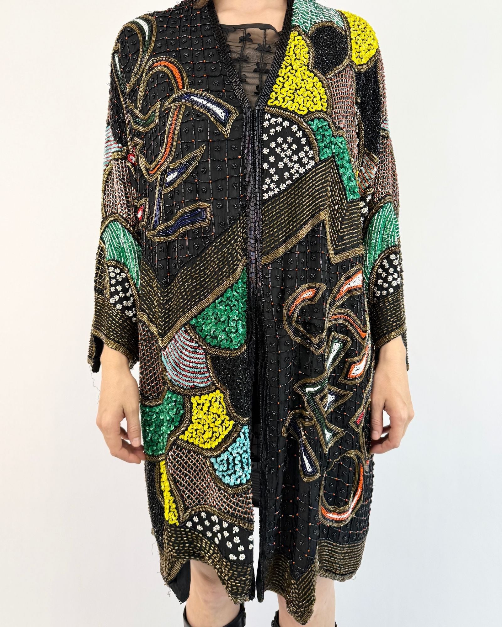 Belle of the Bauble 80s Sequin Cocoon Jacket