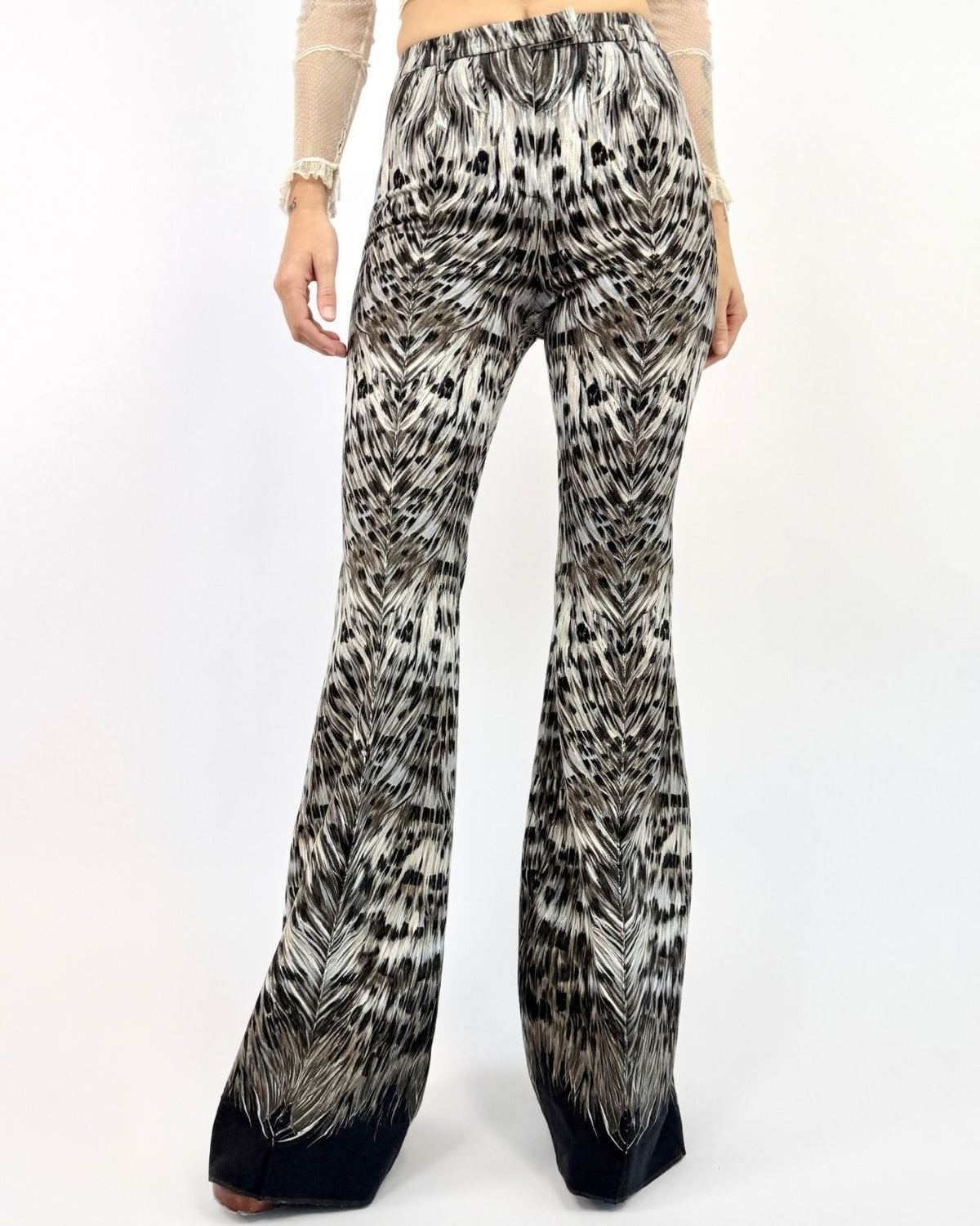Roberto Cavalli Flock Together Bell Bottoms