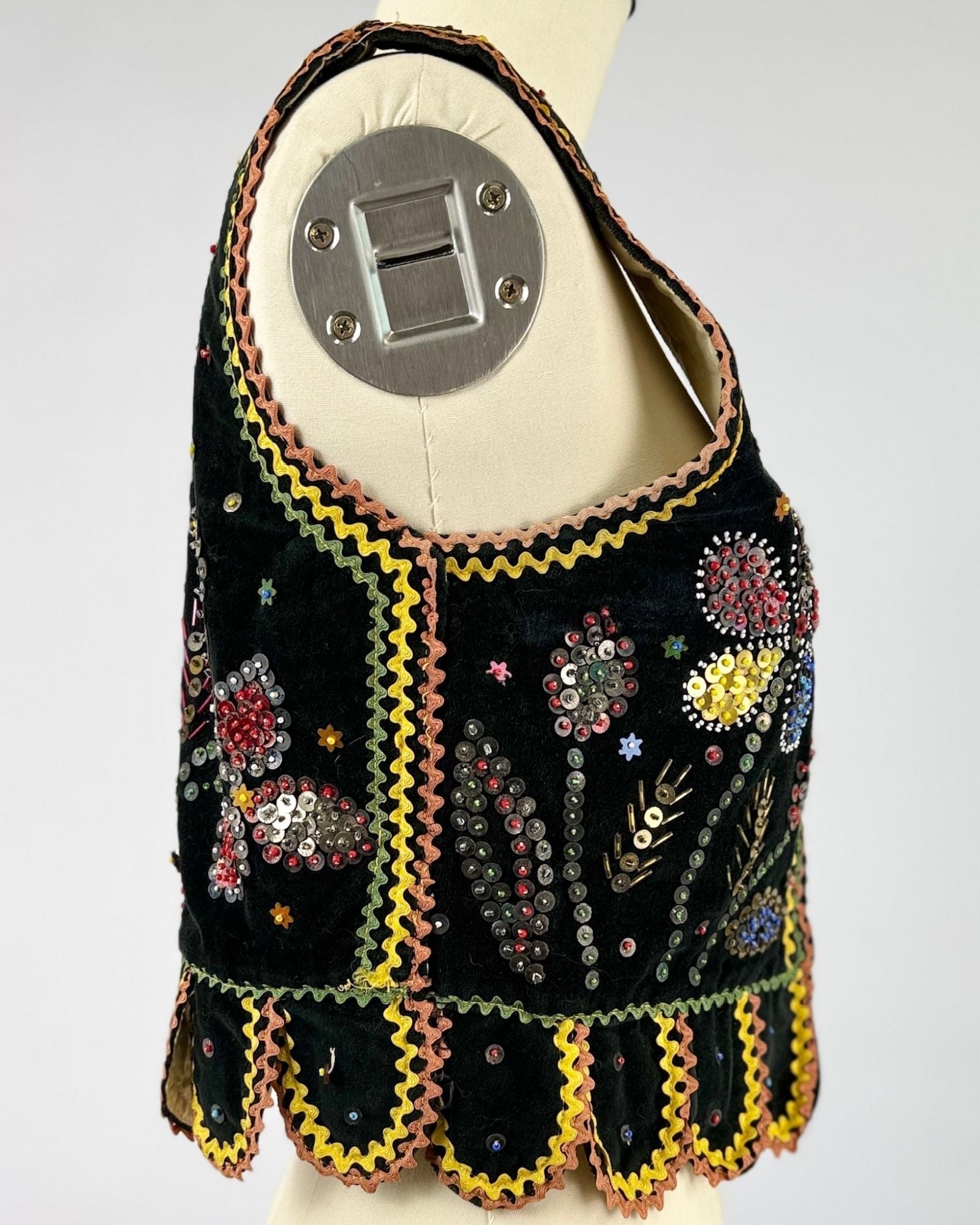 Polish Beaded Velvet Vest