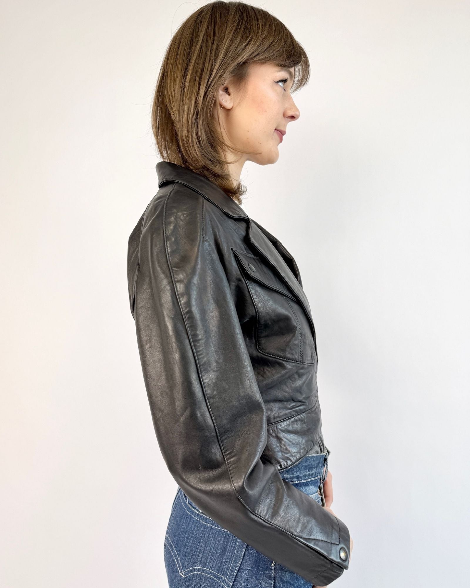 Cause Commotion North Beach Leather Cropped Jacket