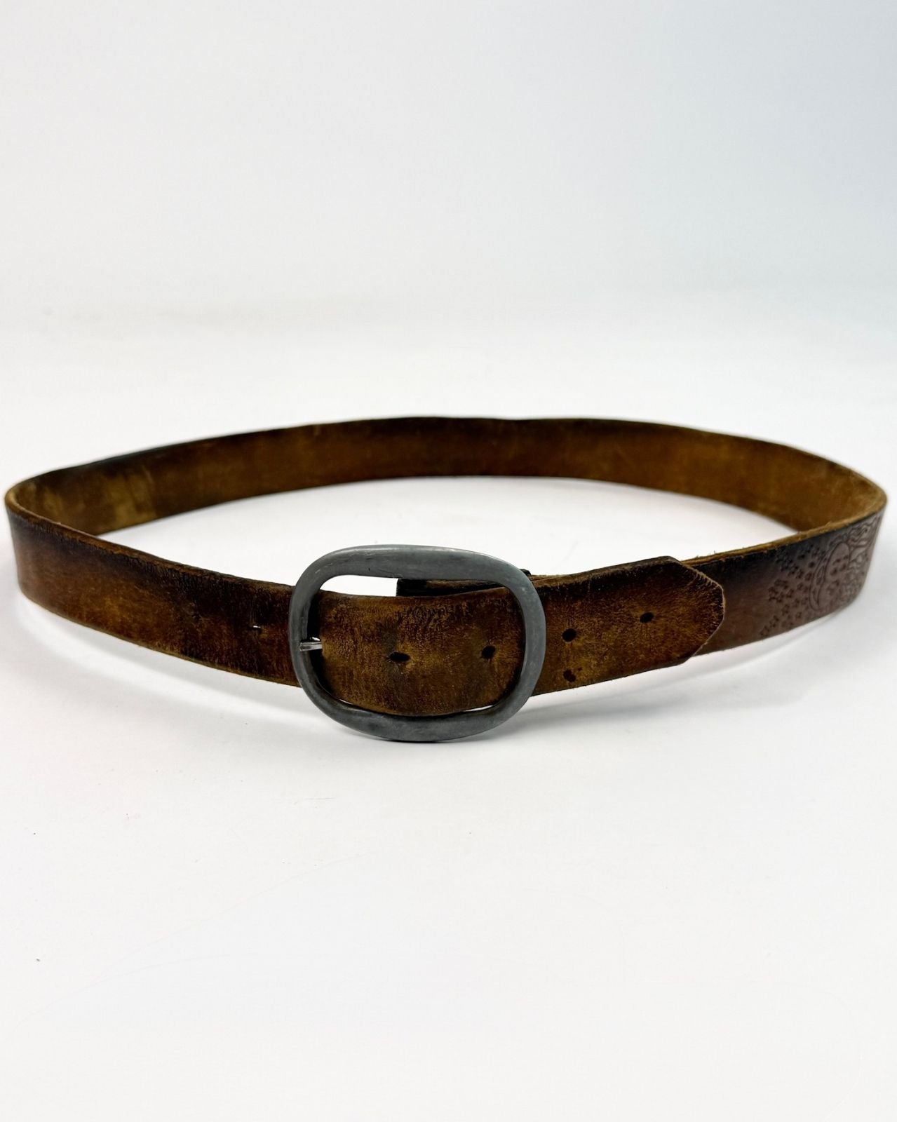 Sun and Moon Leather Belt