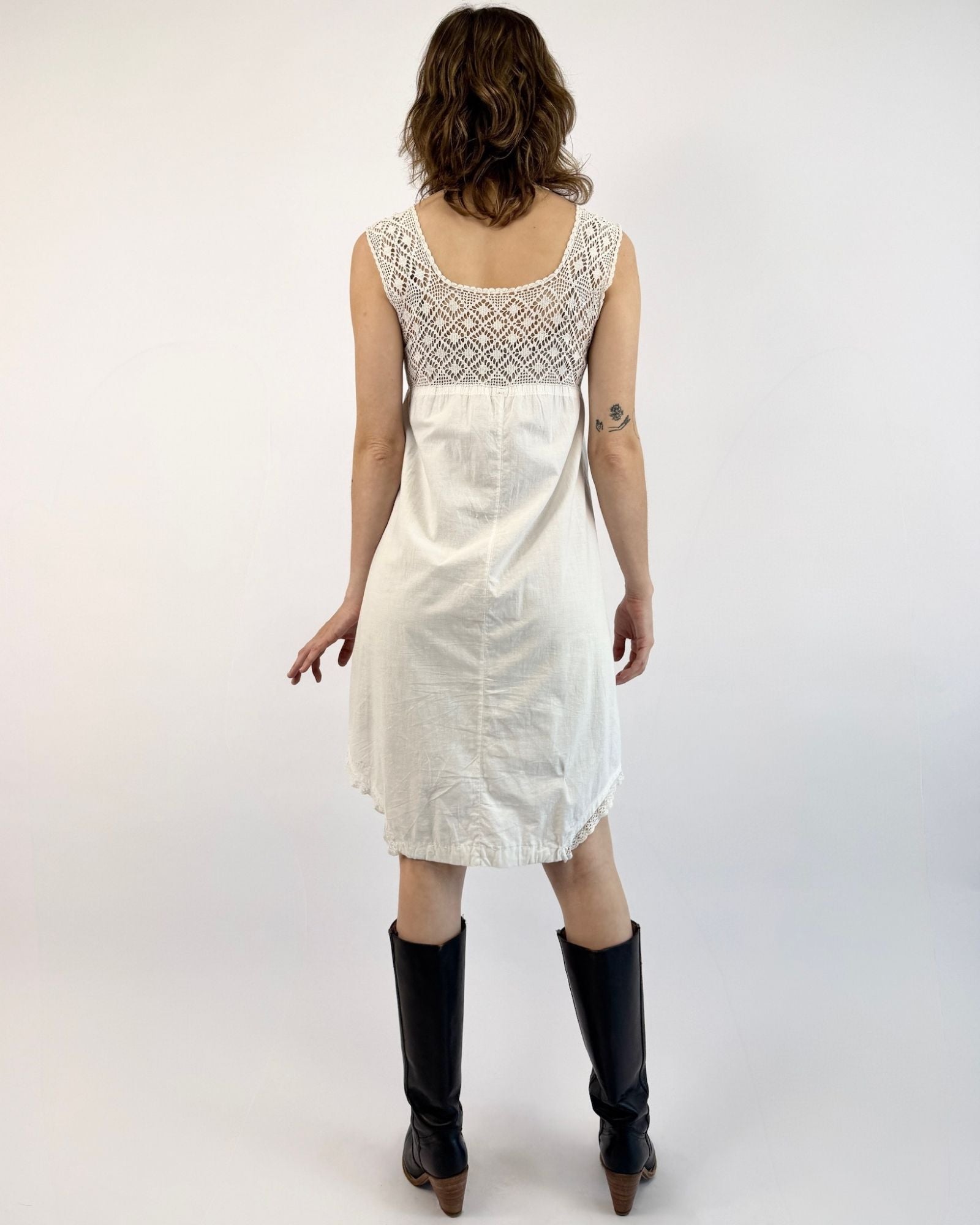 A Spoonful of Sugar White Crochet Nightie
