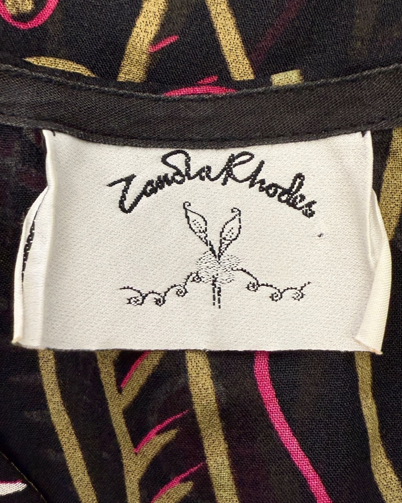 Zandra Rhodes Colorful Duster Vest