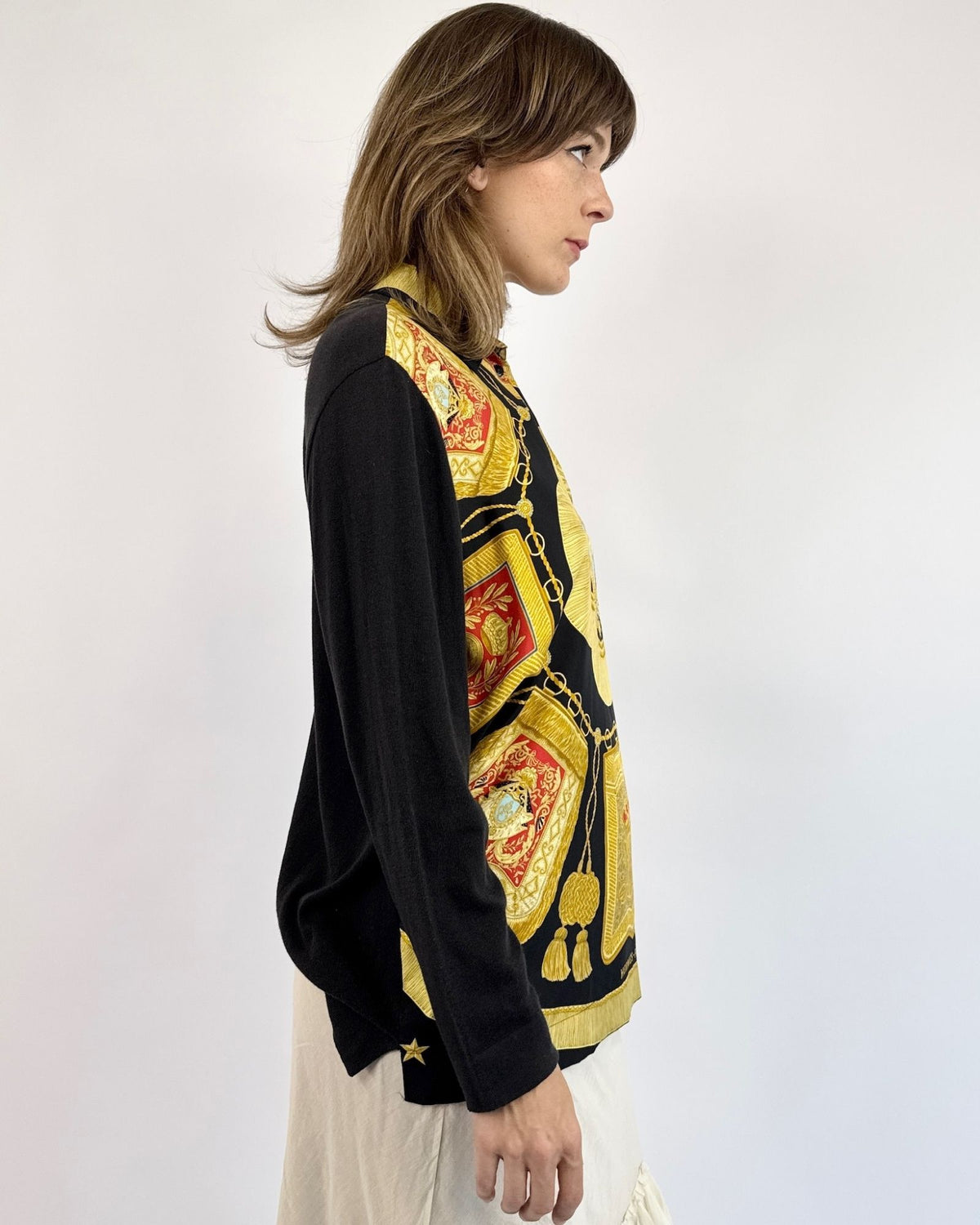 Hermès Silk Scarf Top