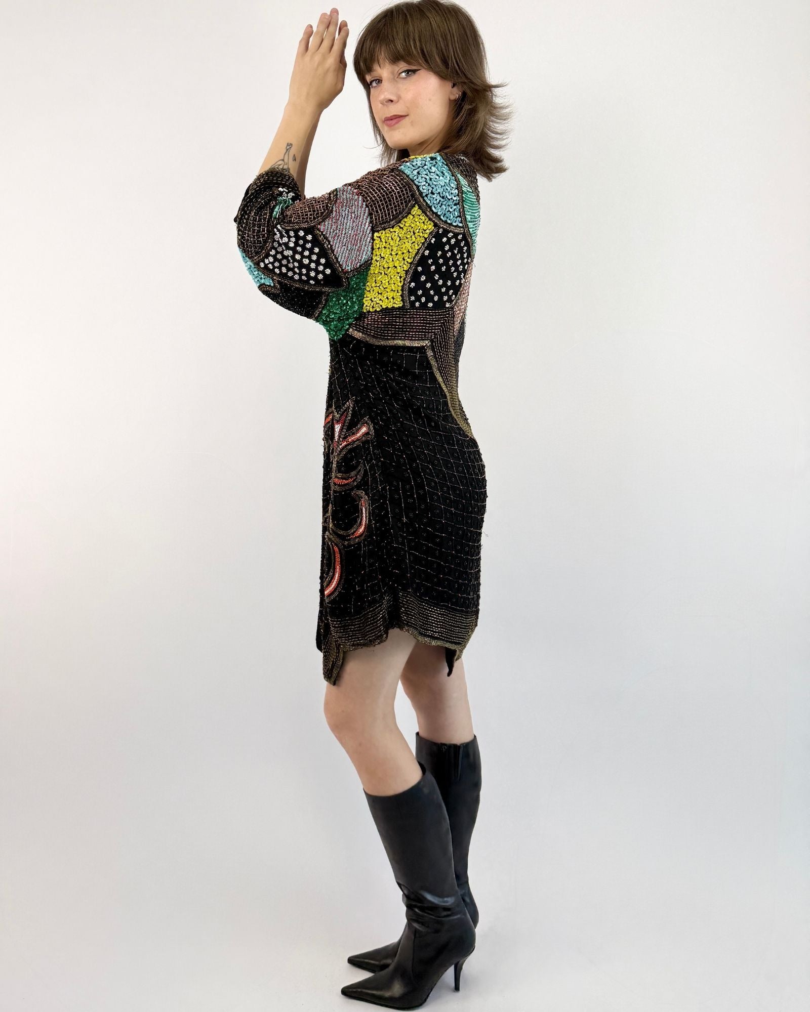 Belle of the Bauble 80s Sequin Cocoon Jacket