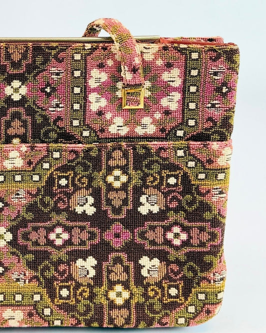 1960s Tapestry Box Purse