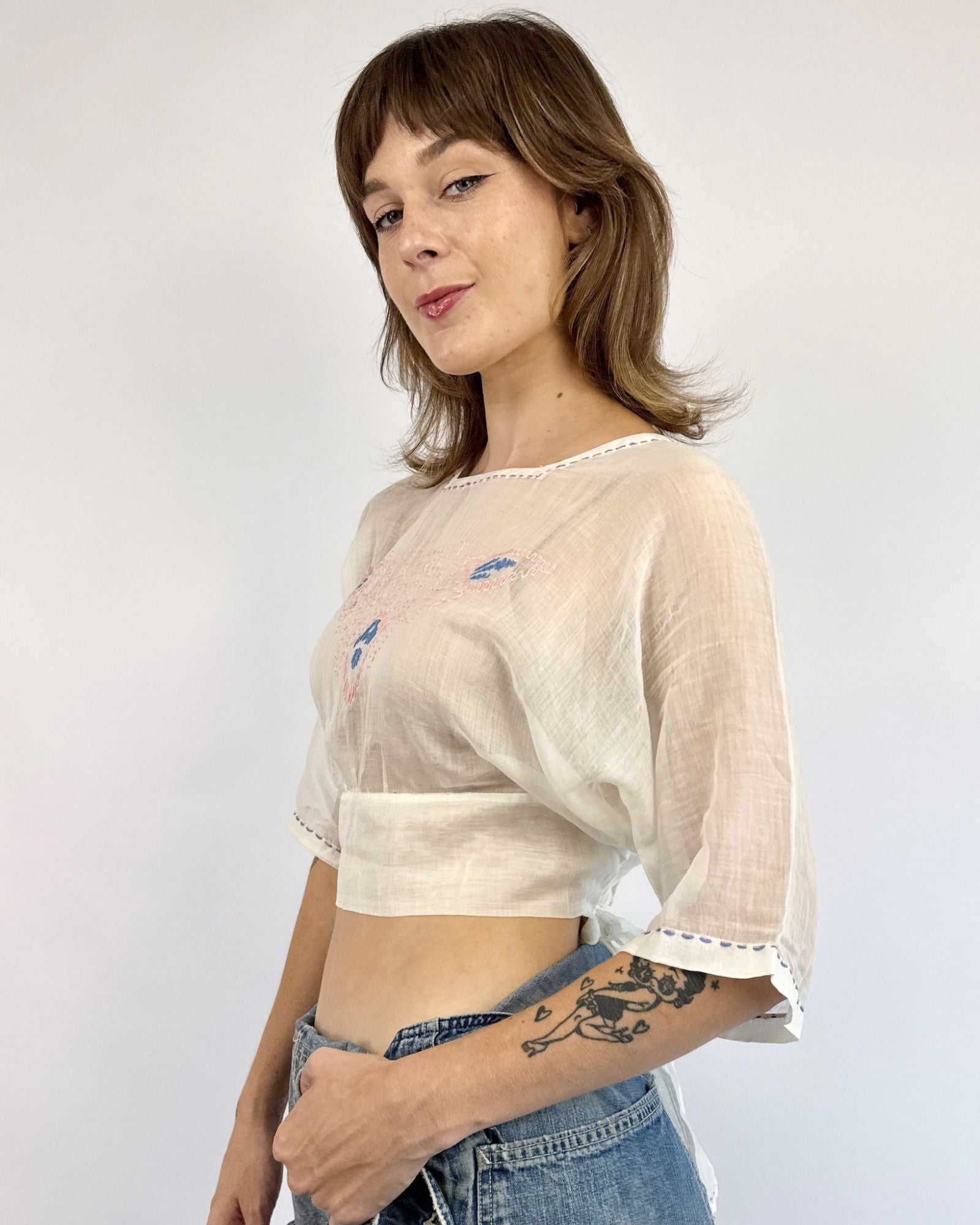 Edwardian Sheer Joy Cotton Lawn Top