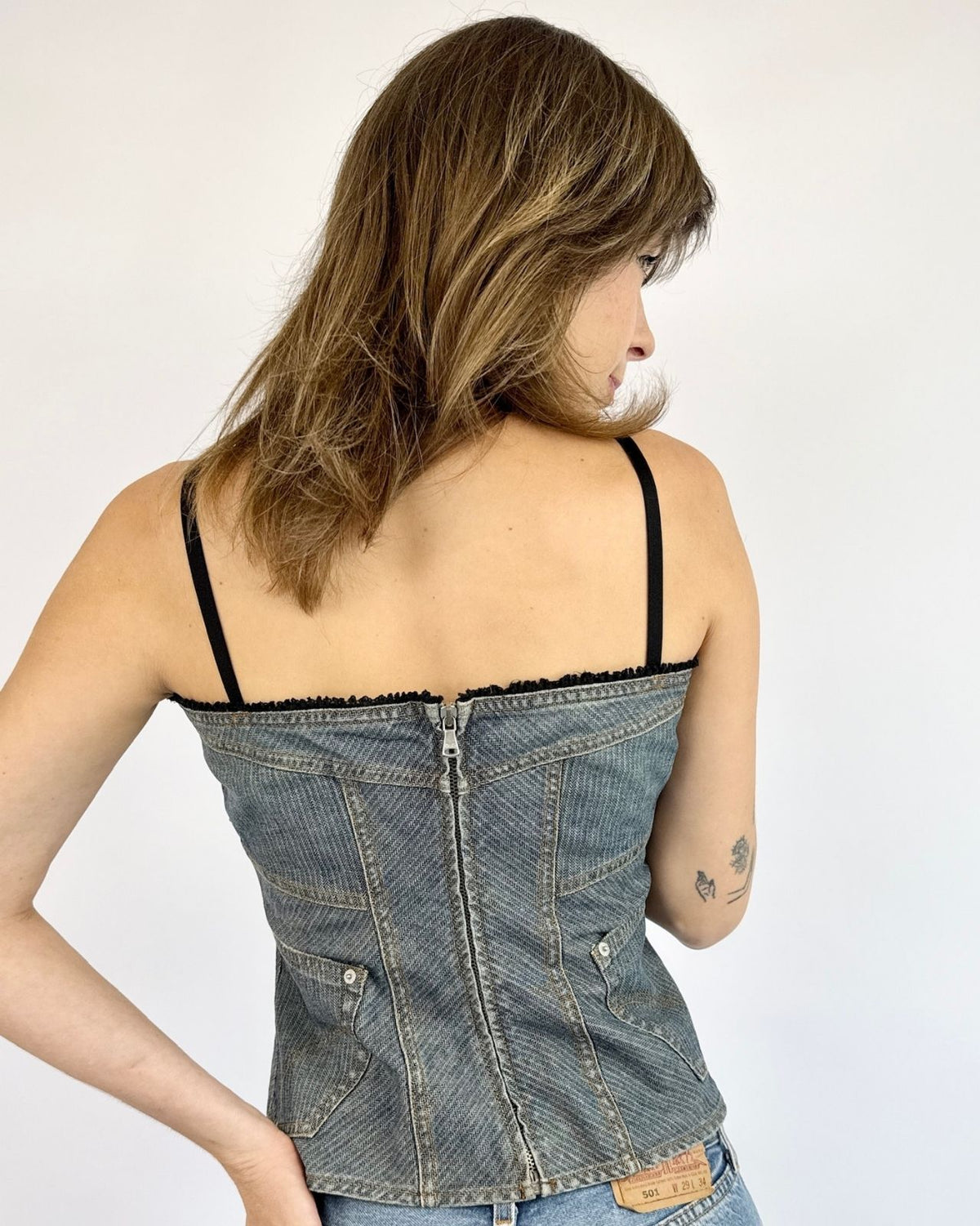 Dolce and Gabbana Denim Difference Bustier