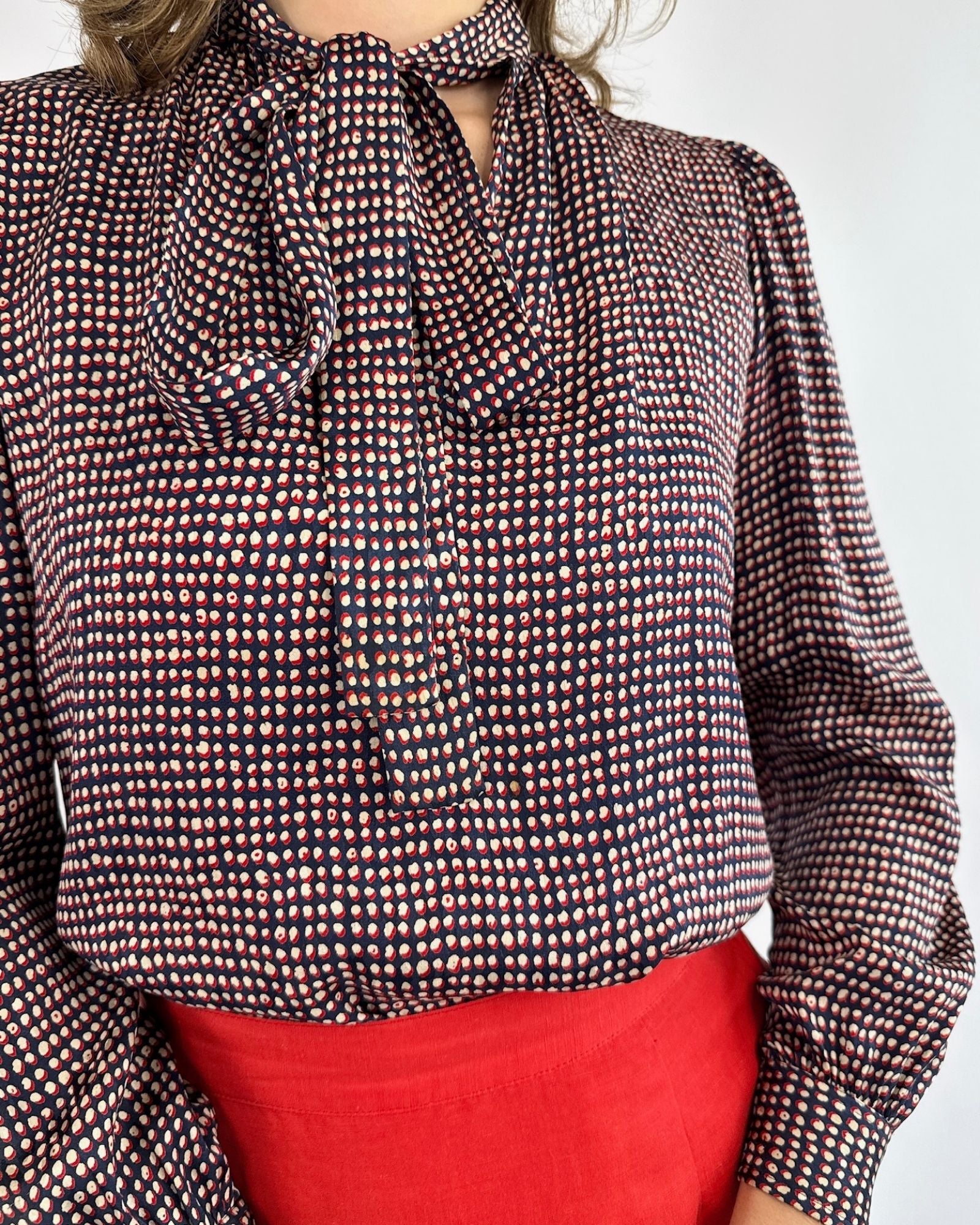 Yves Saint Laurent Primary Feelings Bow Blouse