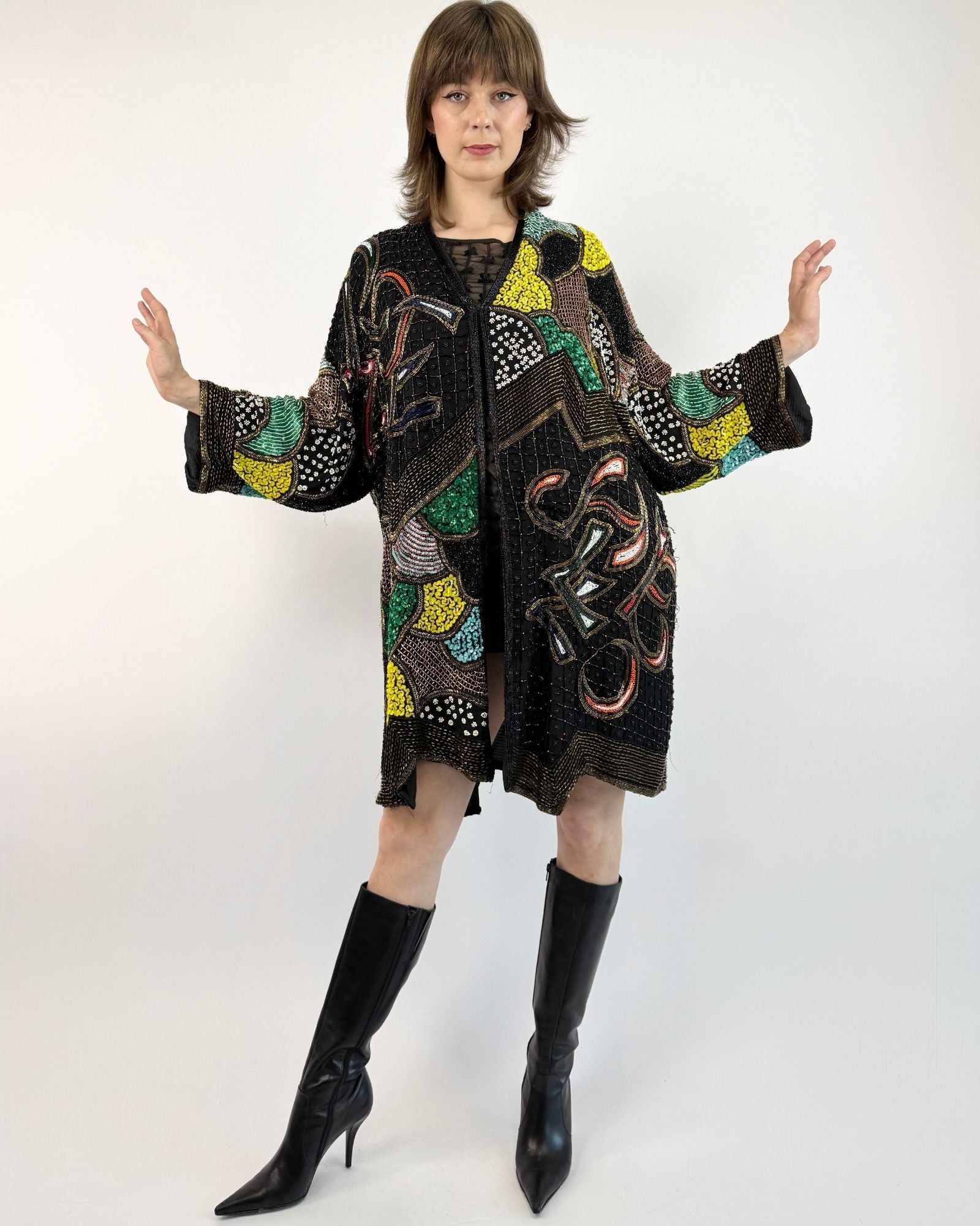 Belle of the Bauble 80s Sequin Cocoon Jacket