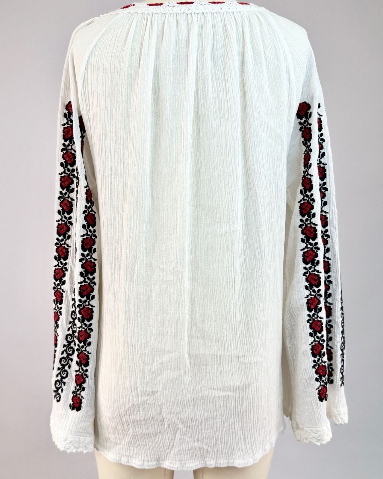 Cross Stitch Embroidered Blouse