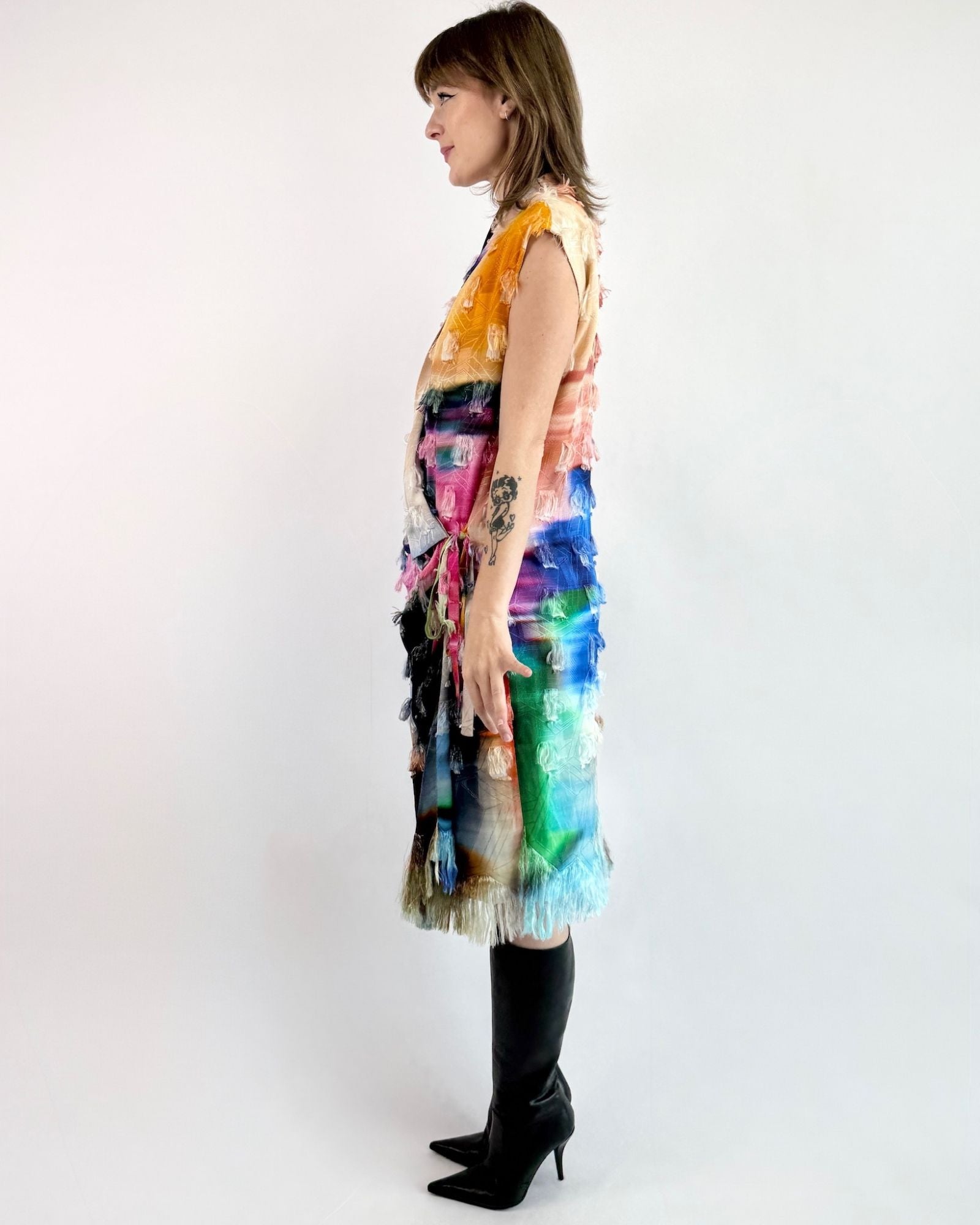 Dries Van Noten Electric Rainbow Dress