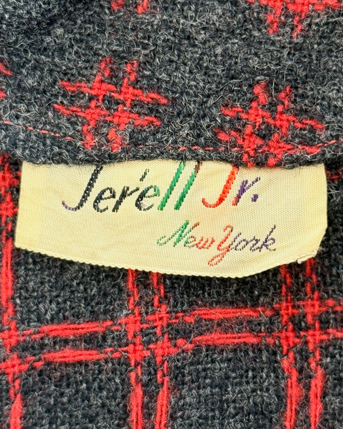 1940s Red and Grey Hashmark Jacket