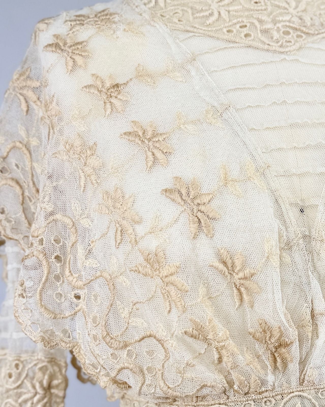Edwardian Lace and Mesh Blouse