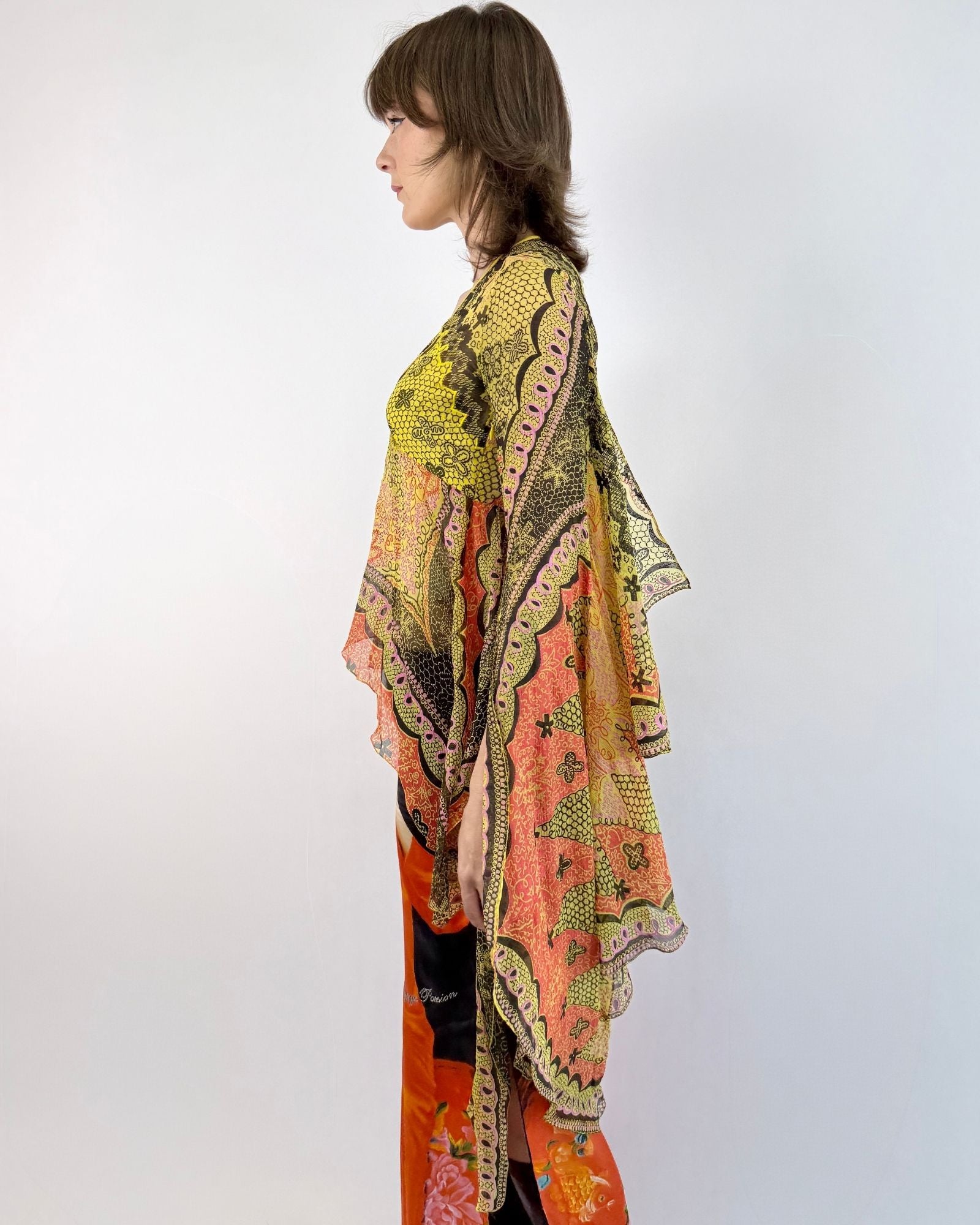 Zandra Rhodes Flutter Chiffon Tunic