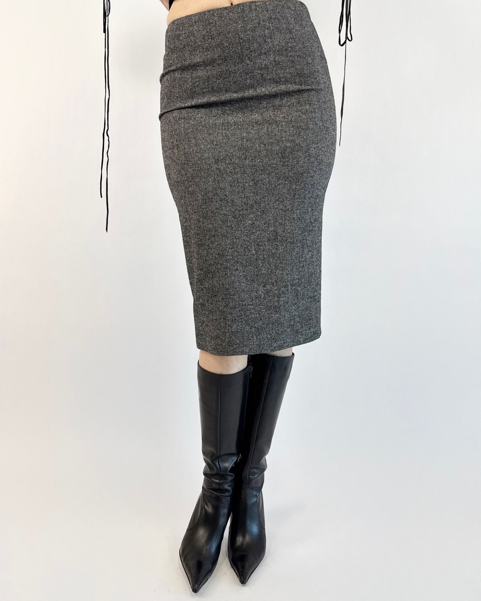 John Galliano Need for Tweed Pencil Skirt