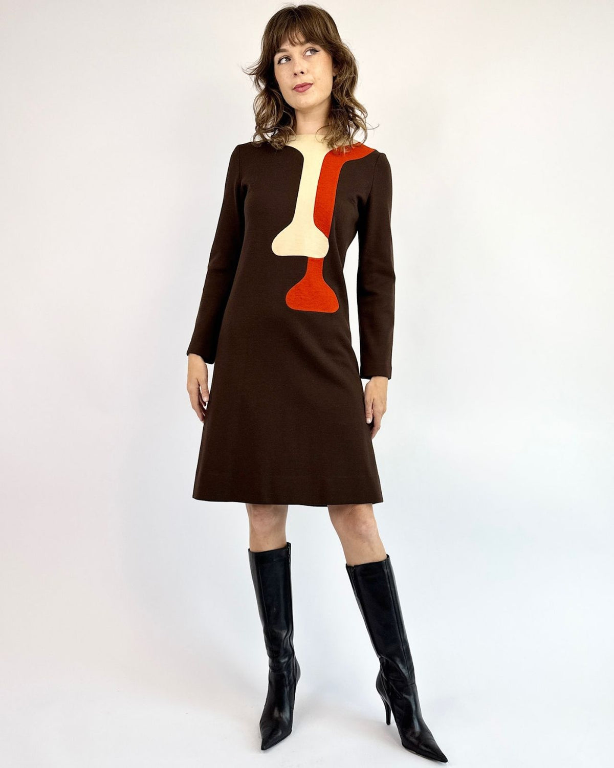 Pierre Cardin Mod About Autumn Wool Dress