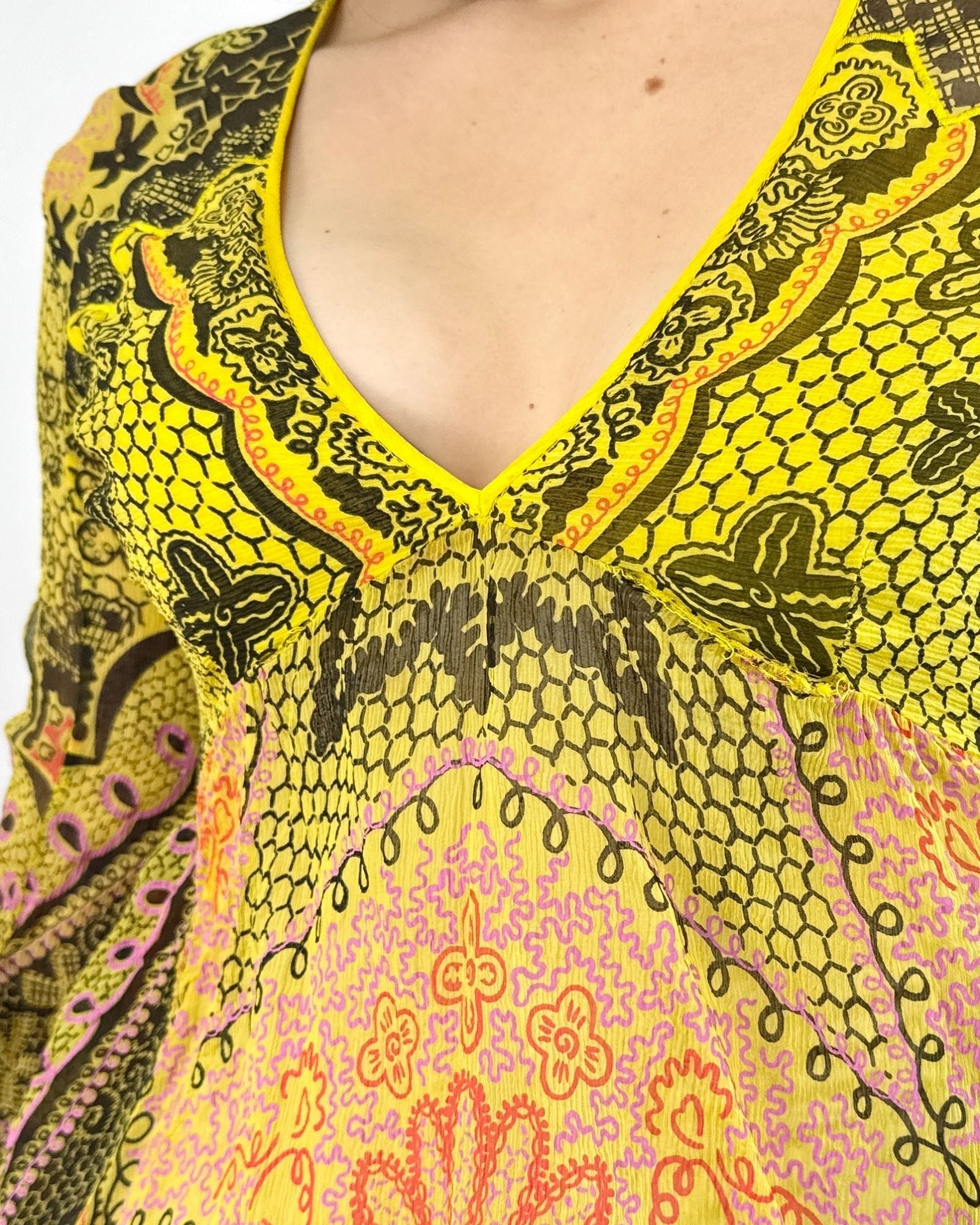Zandra Rhodes Flutter Chiffon Tunic