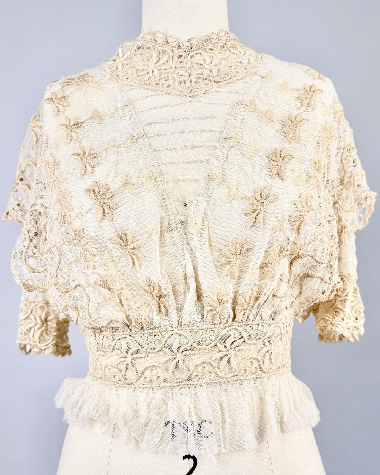 Edwardian Lace and Mesh Blouse