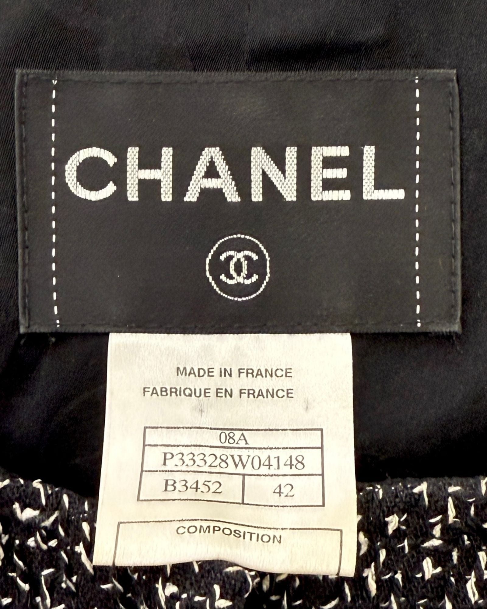 Chanel Dual Tones Tweed Blazer