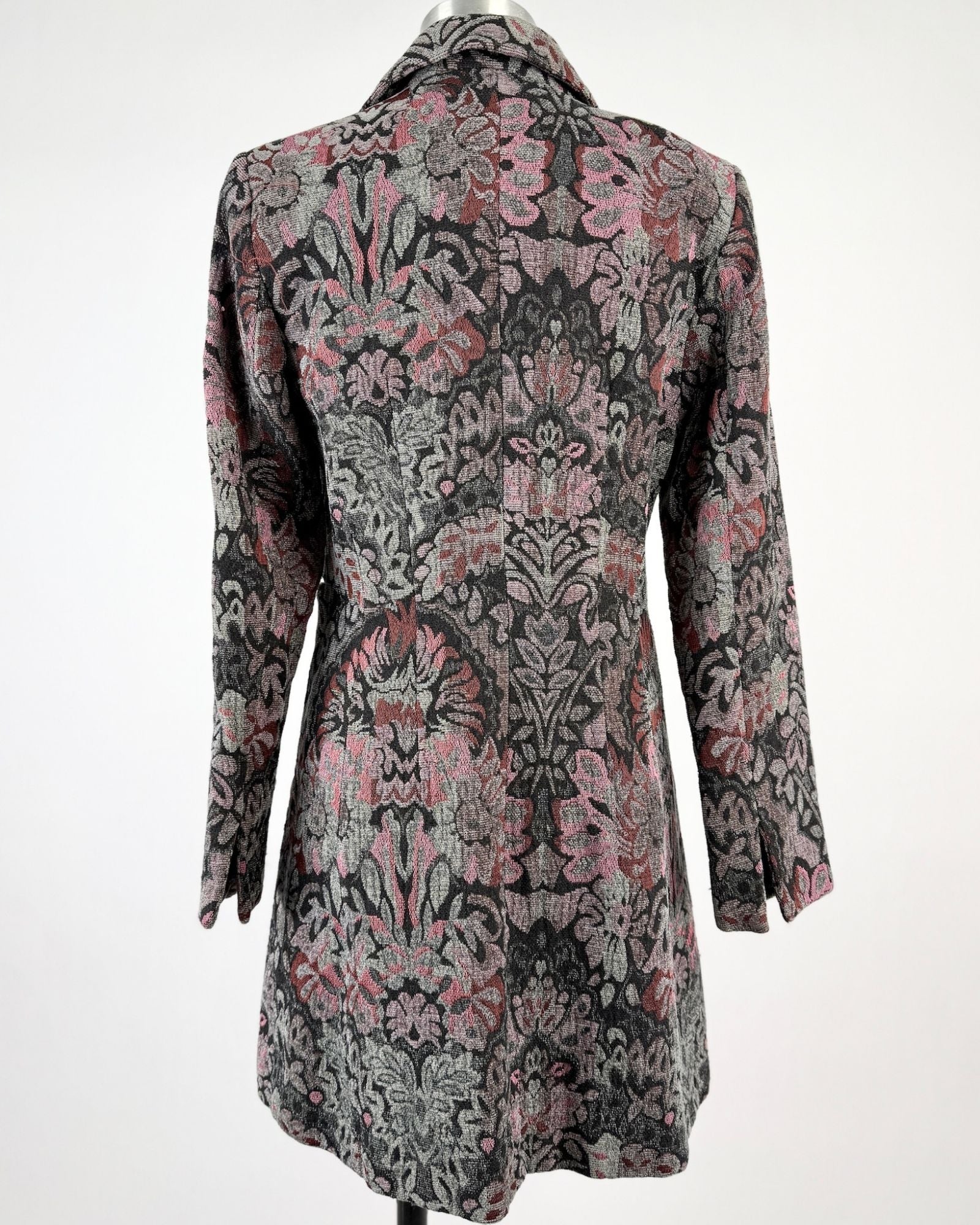 Lavender + Maroon Brocade Jacket