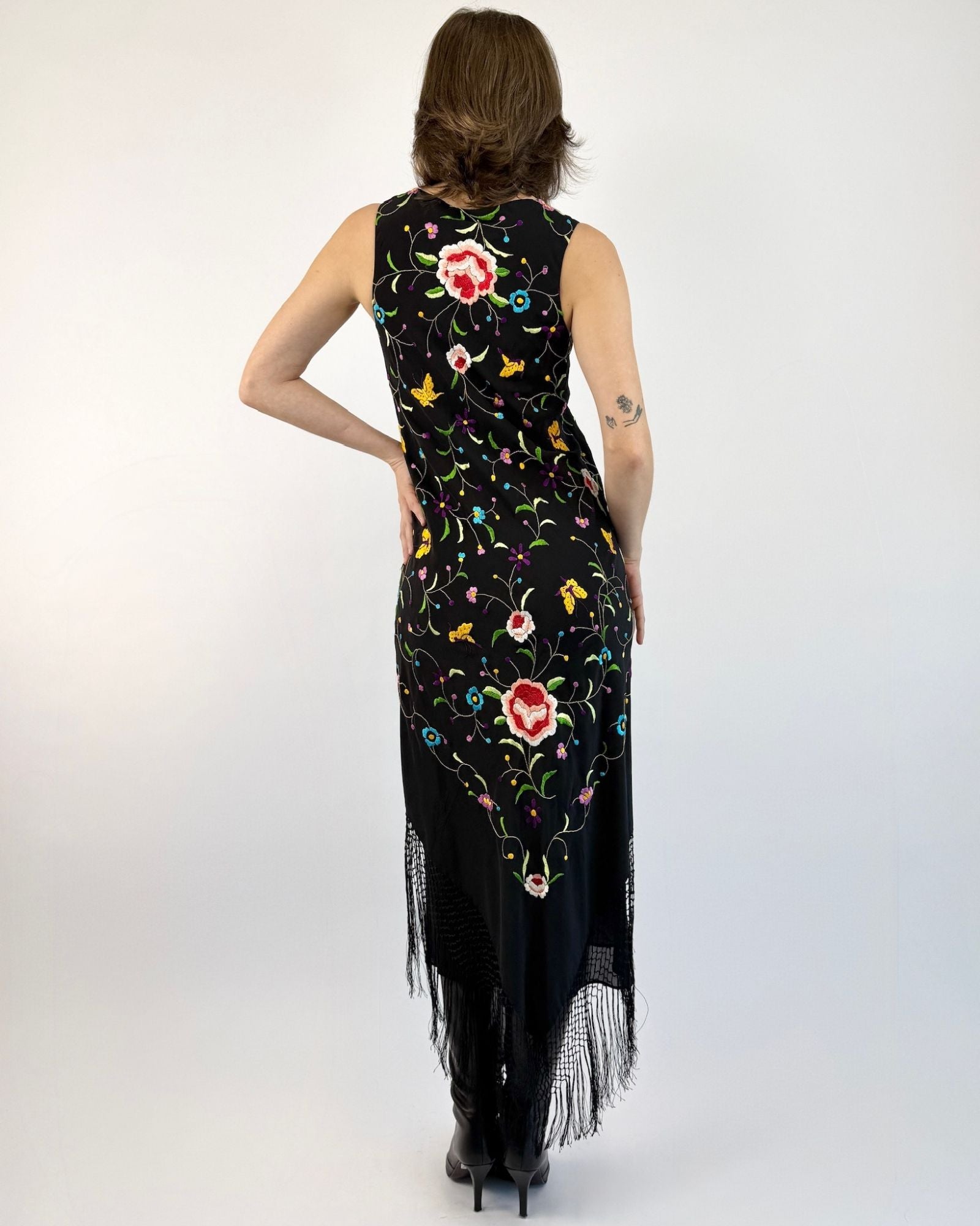 A Love Supreme Piano Shawl Silk Dress