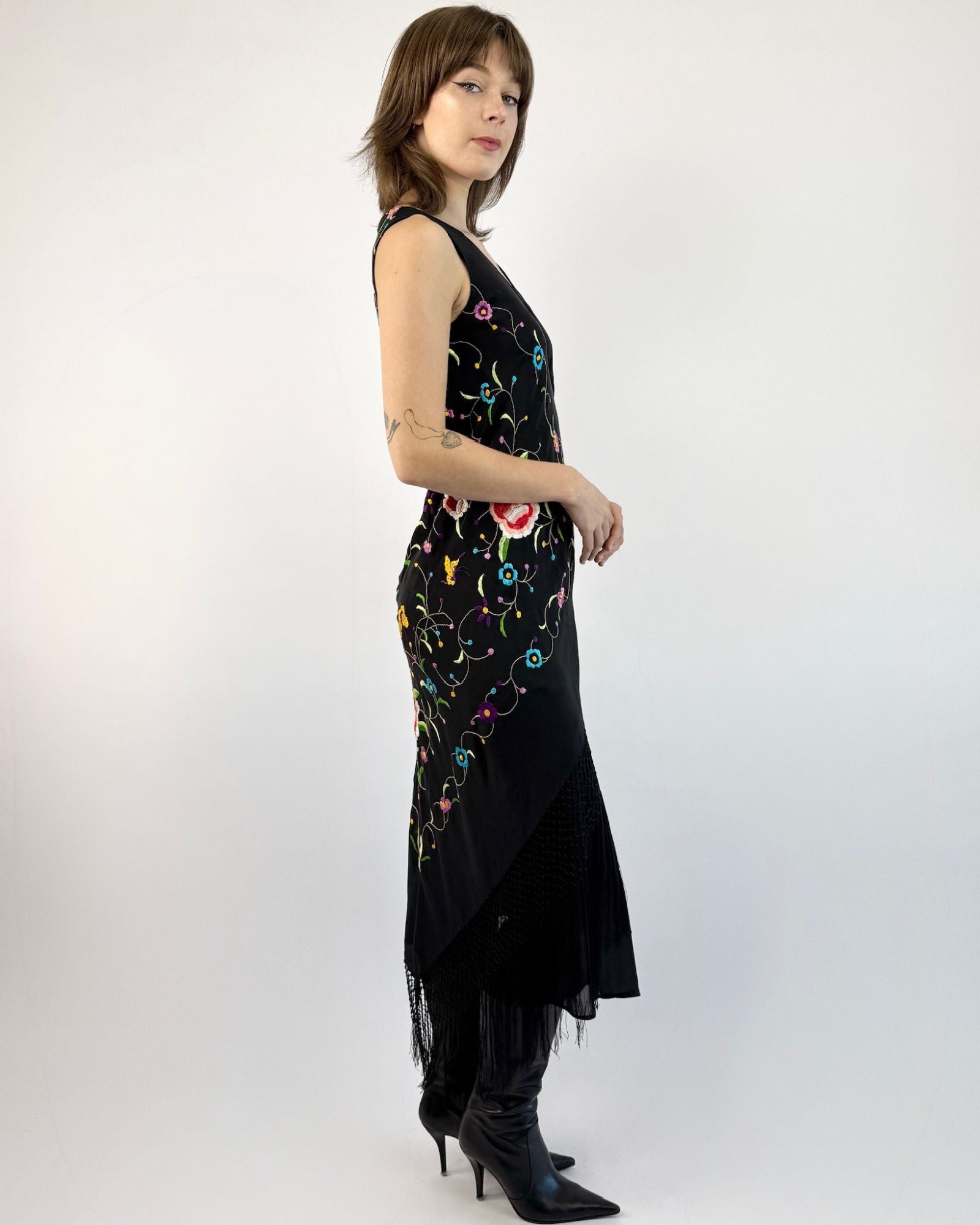 A Love Supreme Piano Shawl Silk Dress