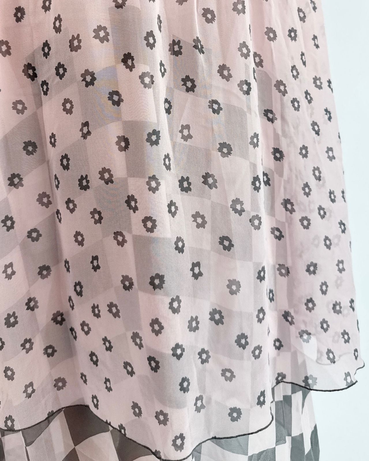 Scott Barrie Think Pink Chiffon Dress