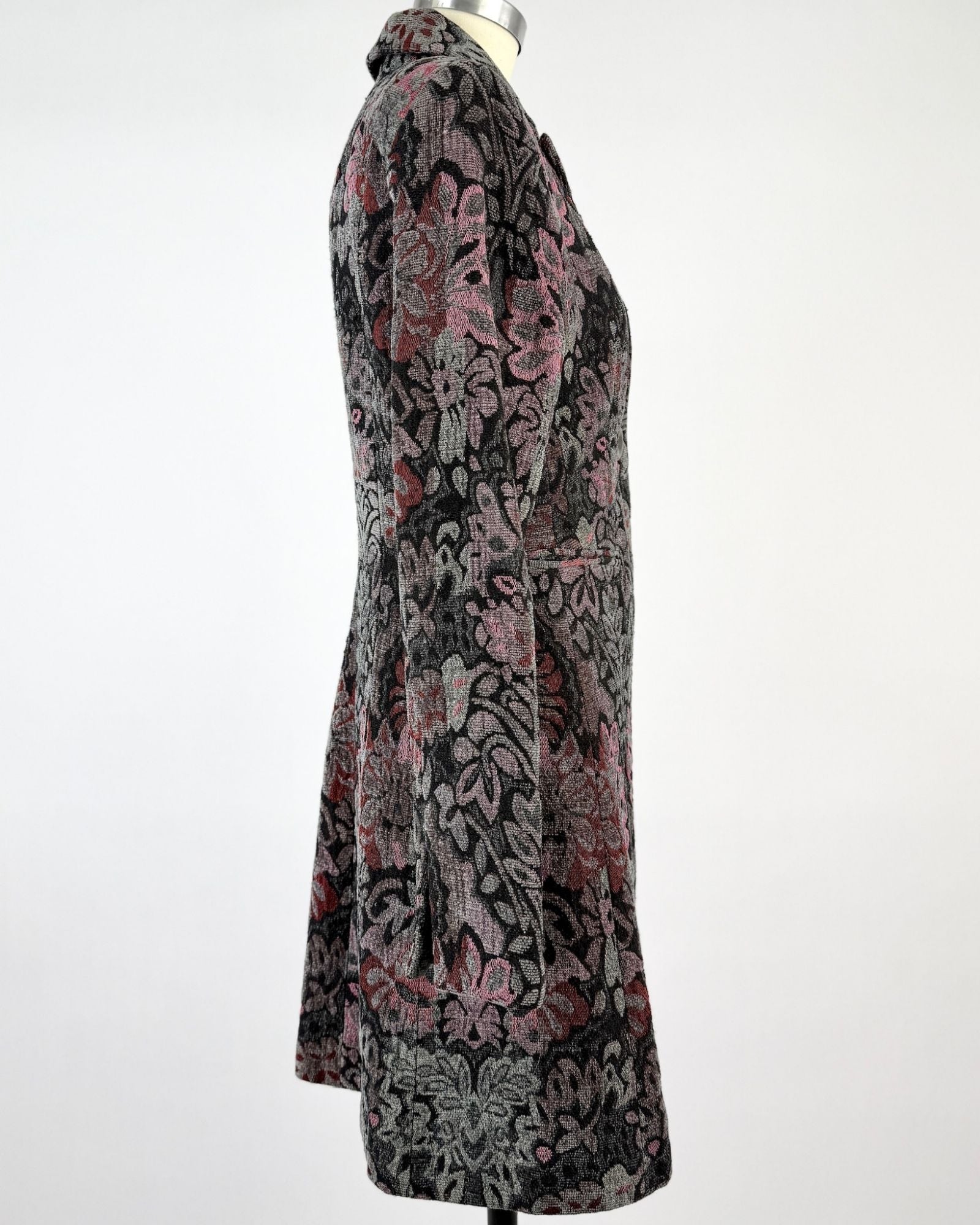 Lavender + Maroon Brocade Jacket