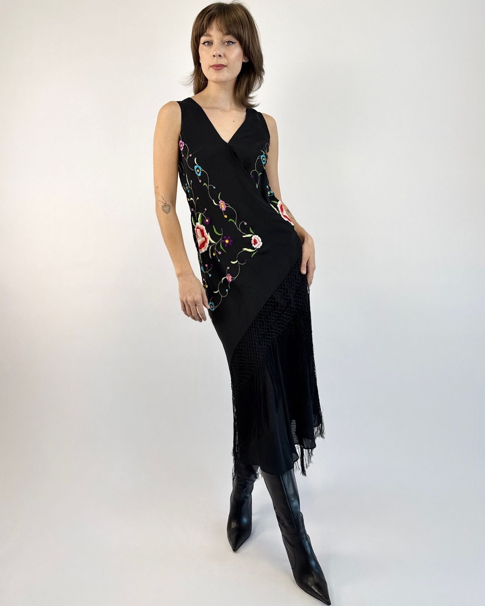 A Love Supreme Piano Shawl Silk Dress