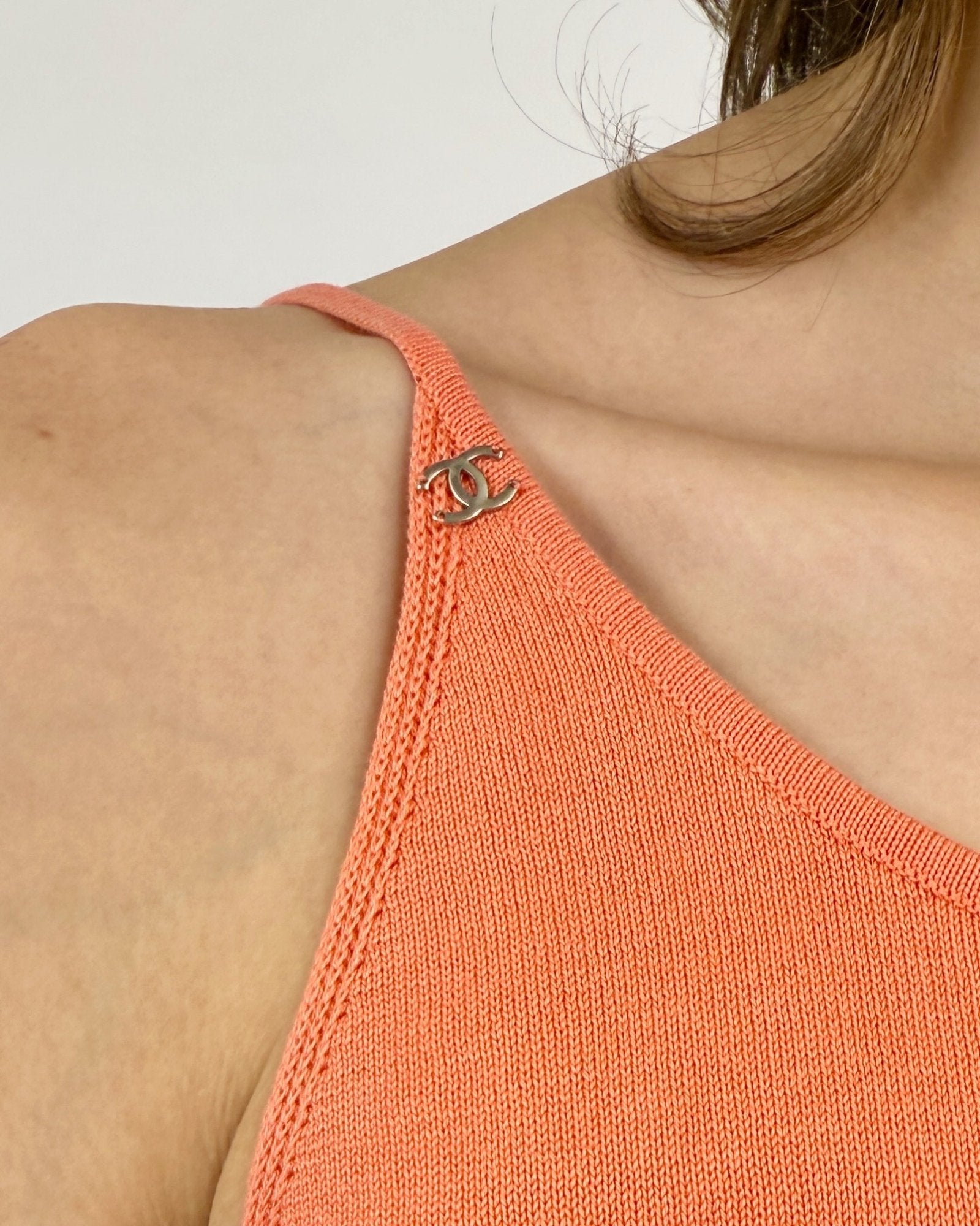 Chanel Coral Kiss Knit Tank