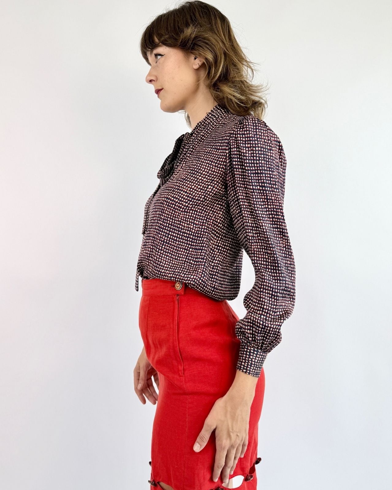 Yves Saint Laurent Primary Feelings Bow Blouse