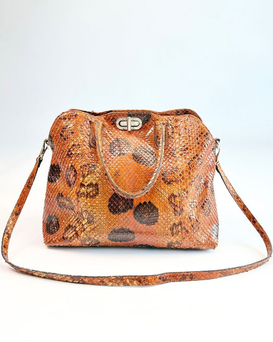 Citrine Snakeskin Bag