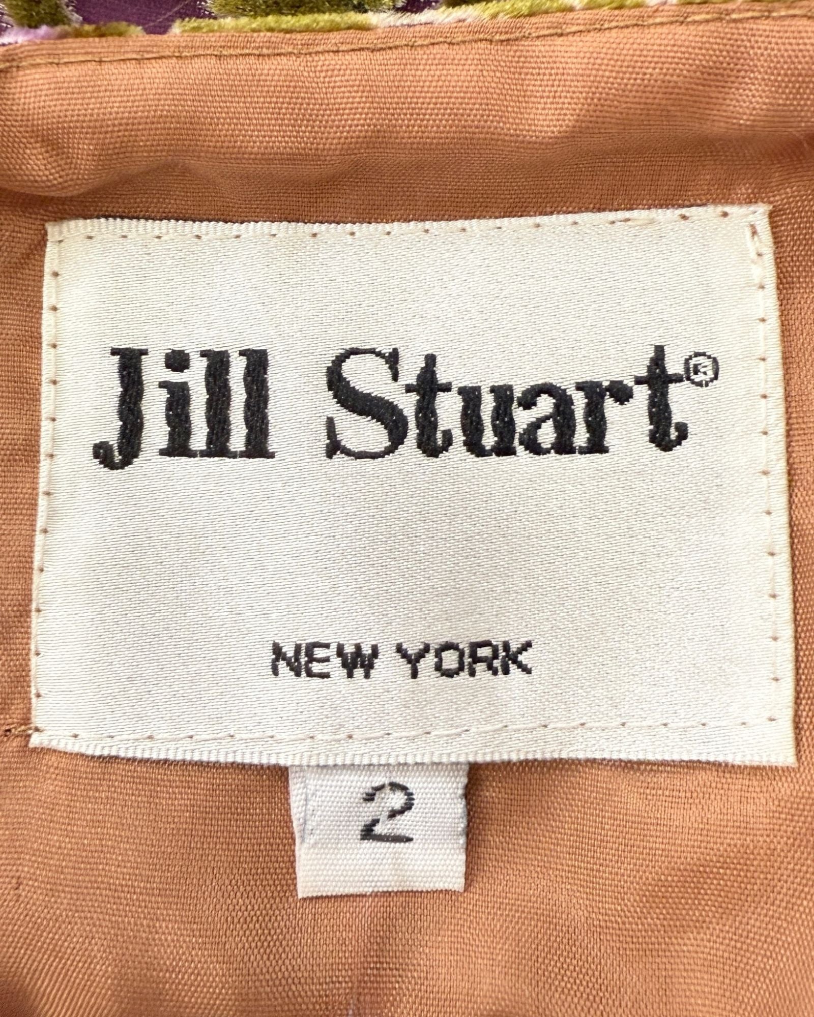 Jill Stuart Botanical Debauchery Burnout Mini Dress