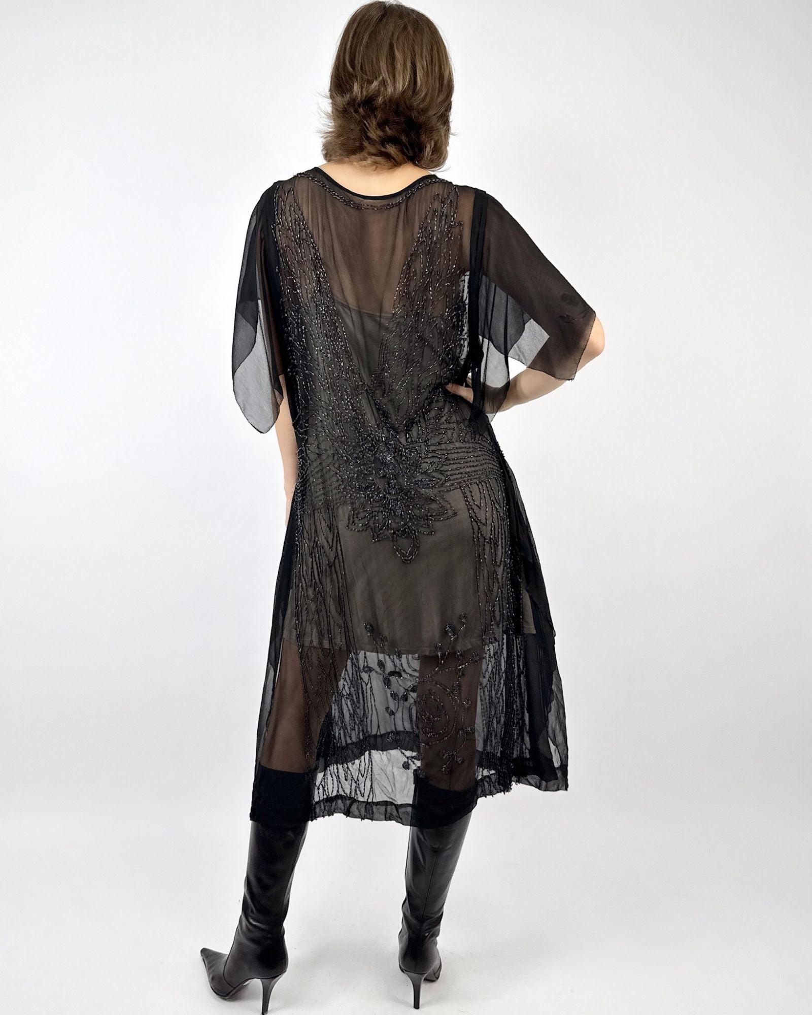 1920s Hauntingly Beautiful Beaded Dress