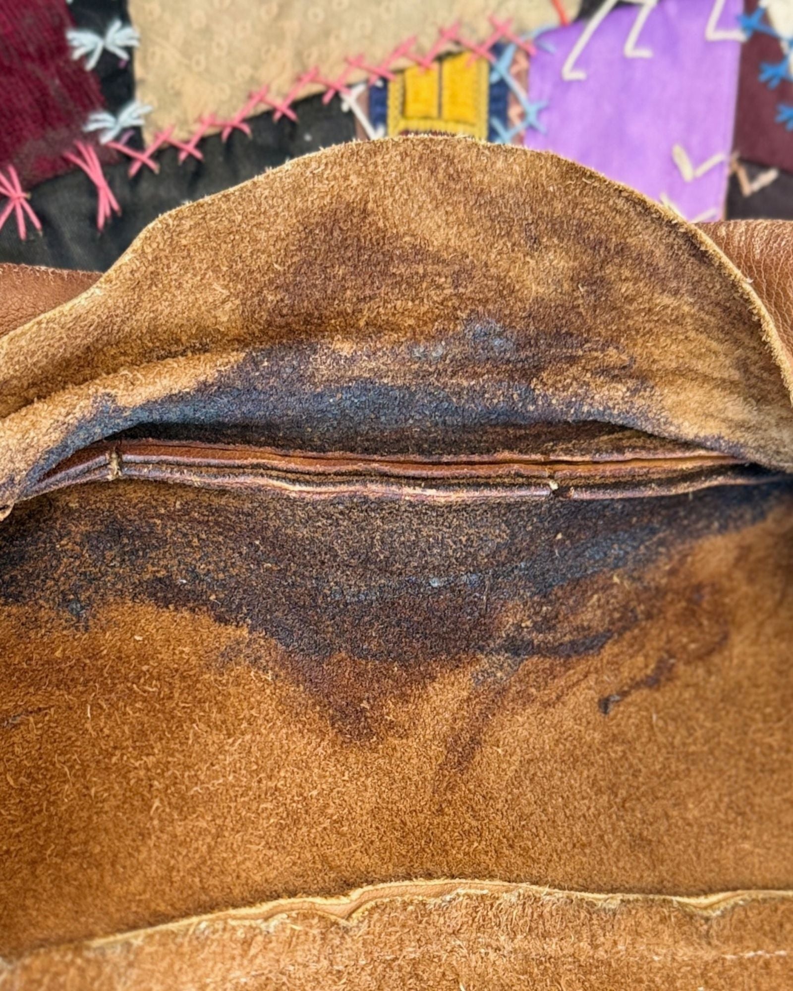 70's Brown Tooled Leather Jacket