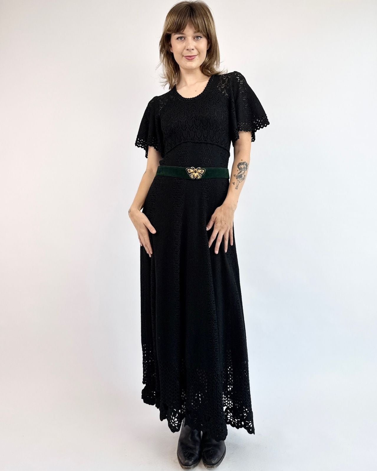 Forest Green Suede Judith Leiber Belt