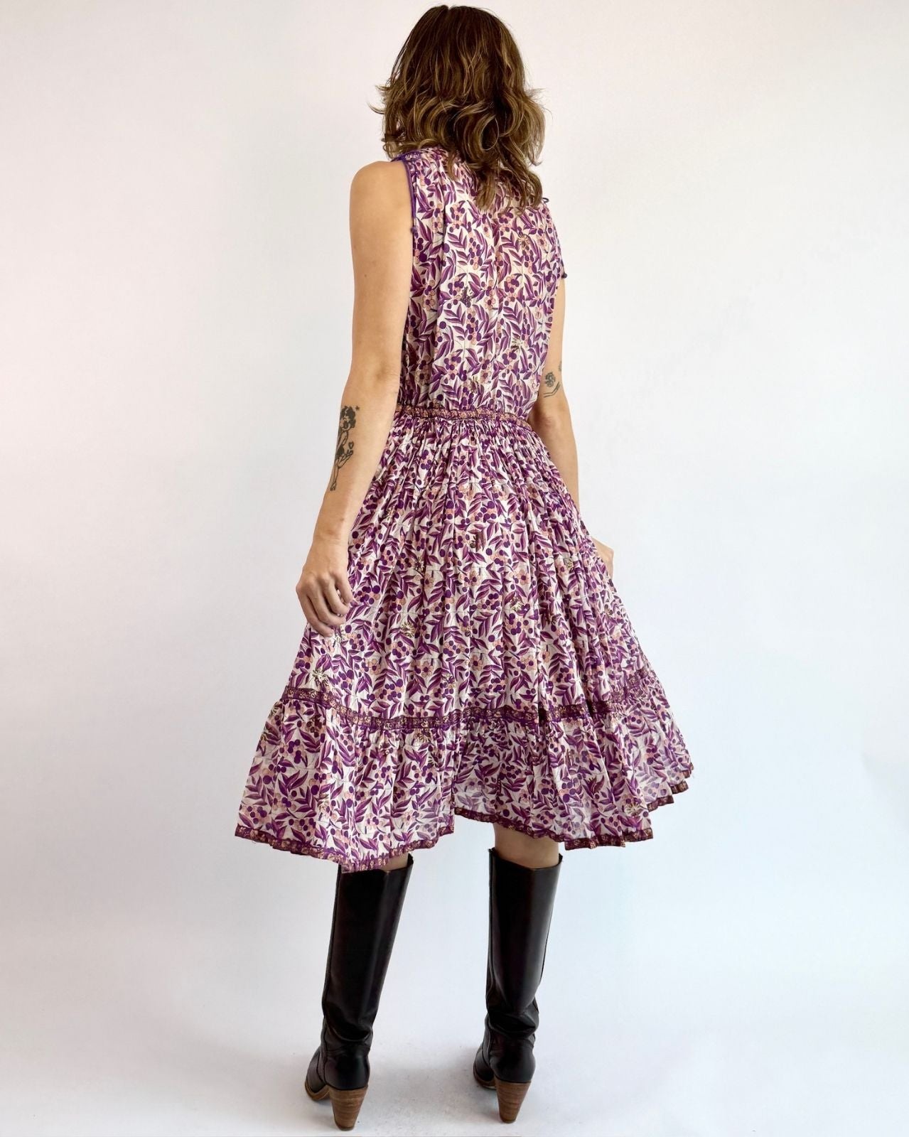 Purple Adini Indian Cotton Dress
