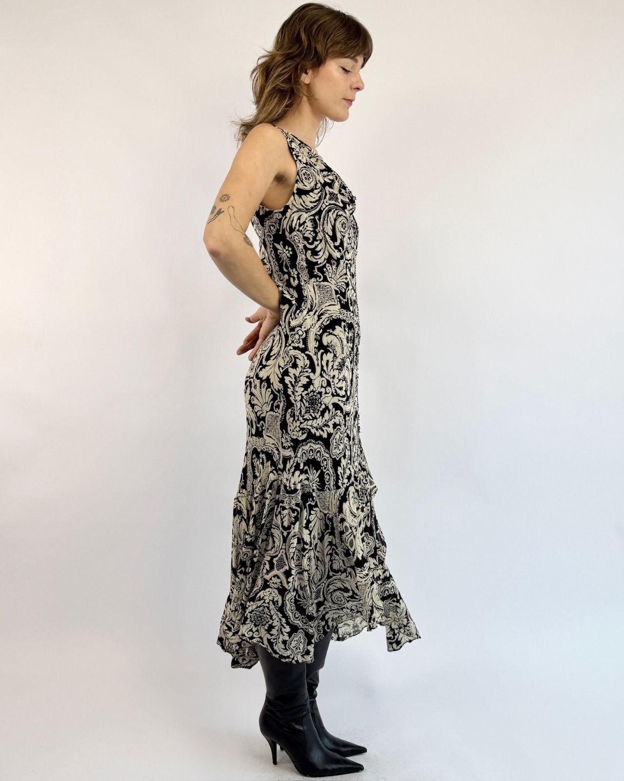 Y2K Summer Noir Evening Dress