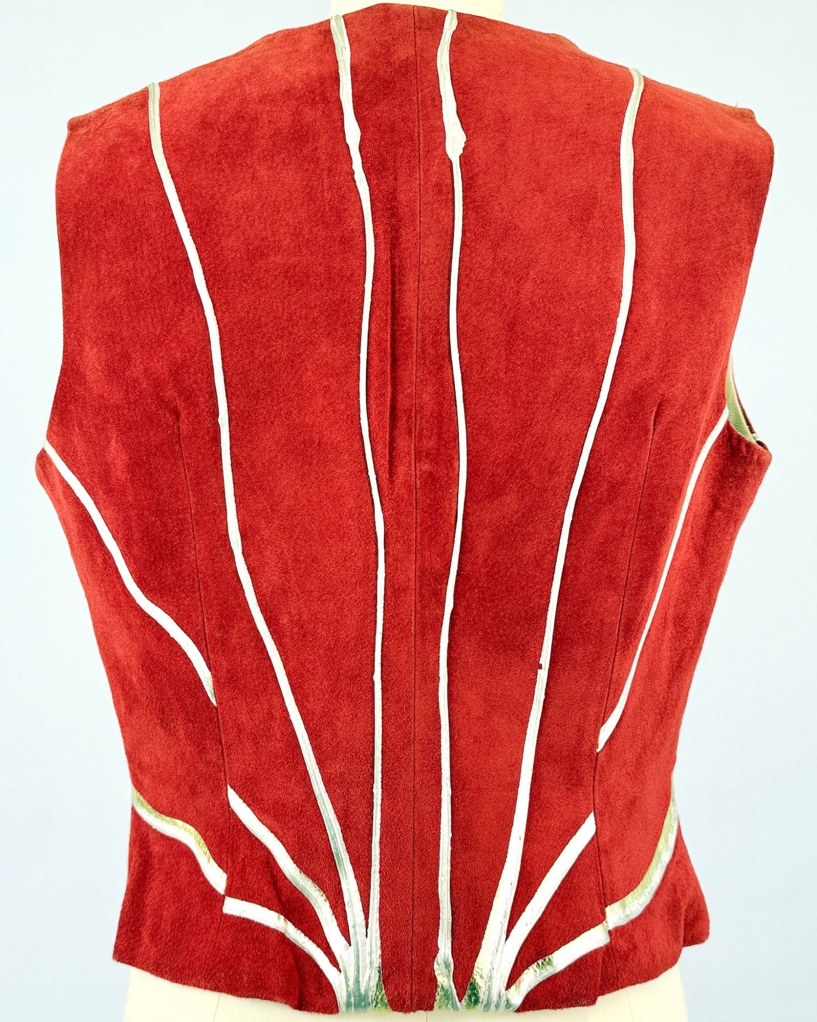 Terry & Toni Red Suede Vest