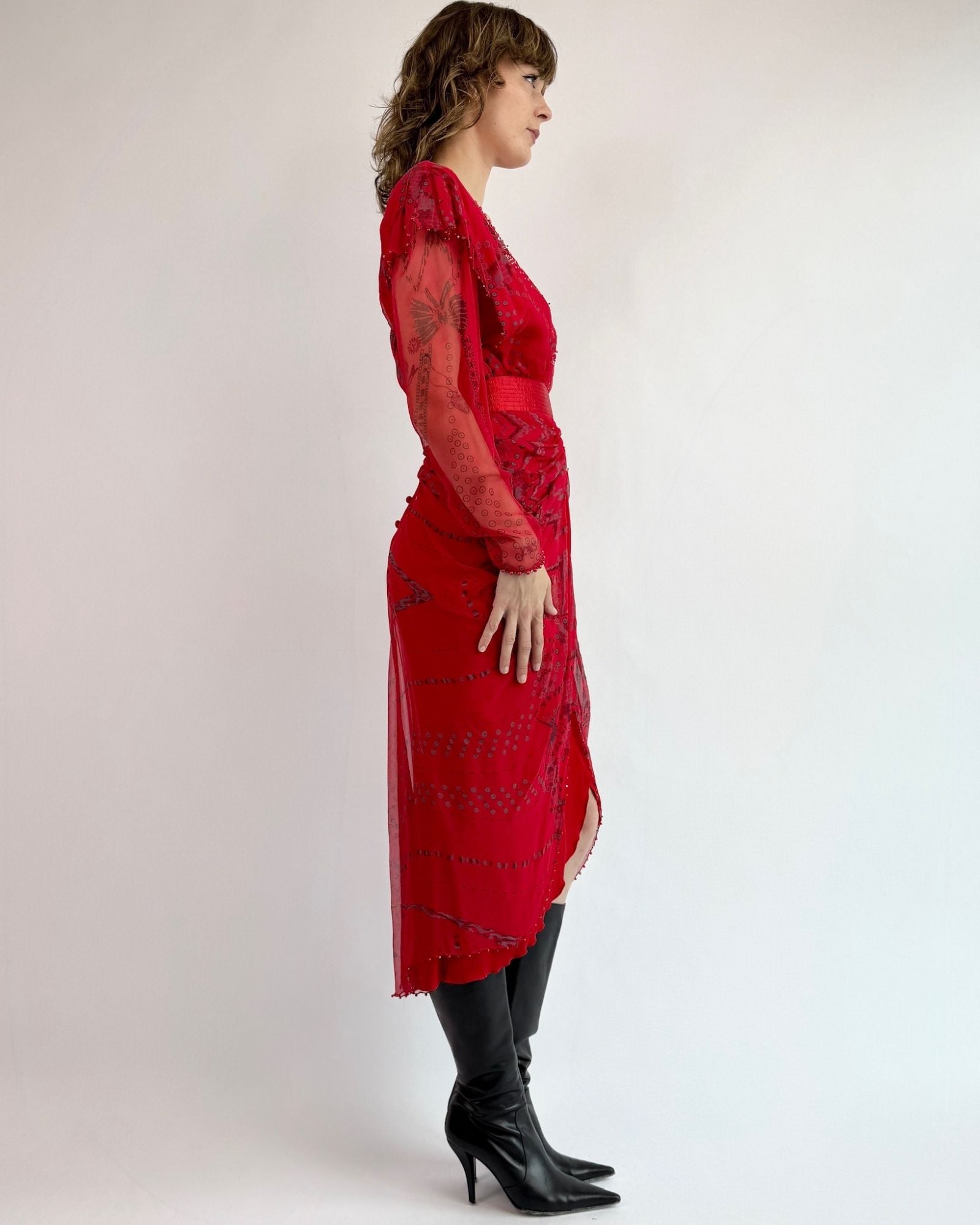 Zandra Rhodes Firecracker Maxi Dress