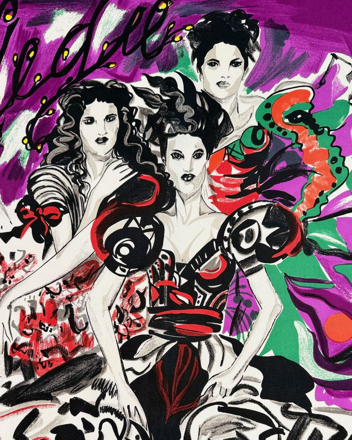 Gianni Versace Ladies Trio Silk Scarf
