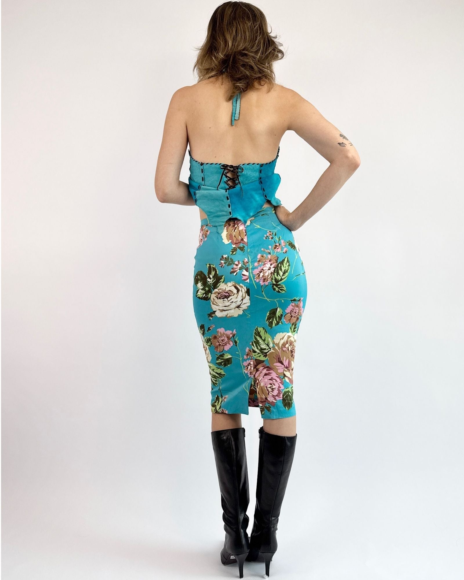 Dolce and Gabbana Teal Me About It Skirt