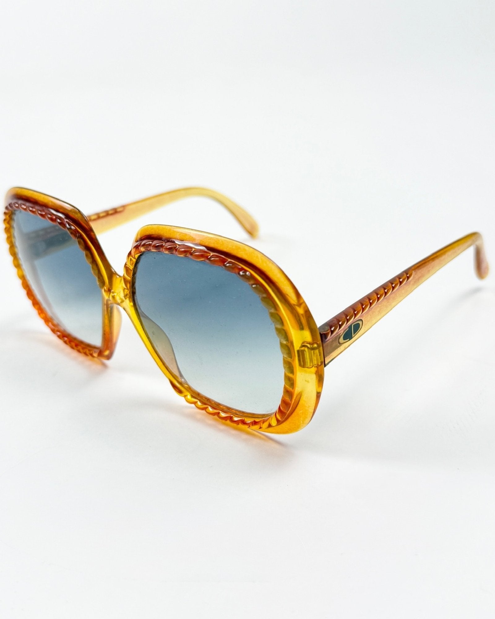 Christian Dior Yellow Twist Sunglasses