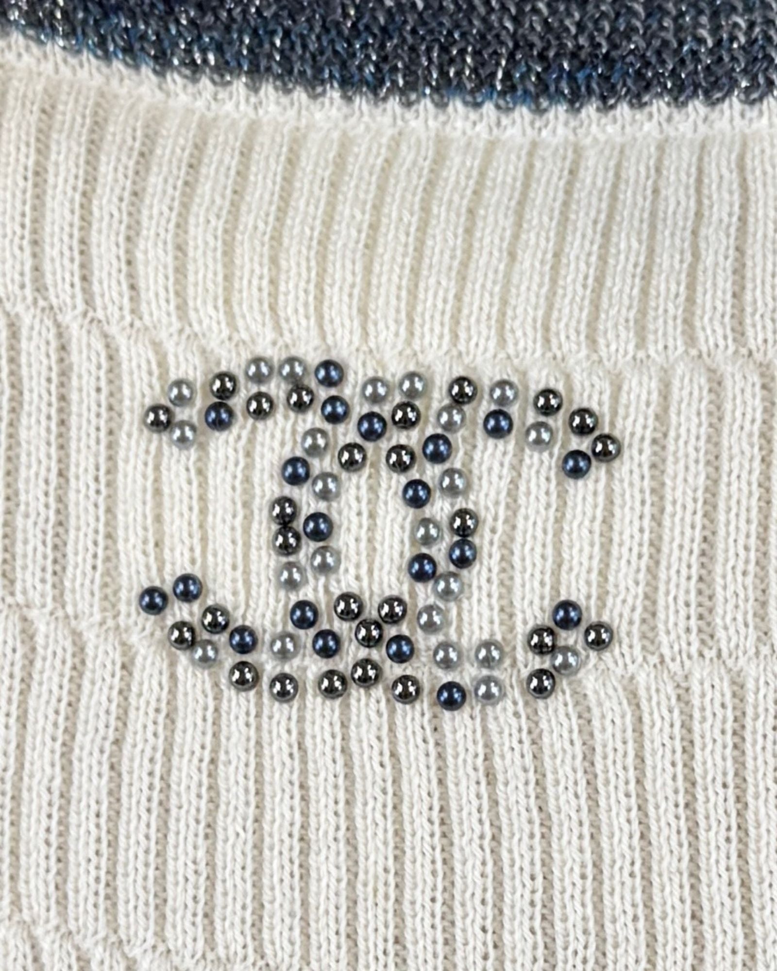 Chanel Tides Like Mine Ribbed Metallic Tank Dress